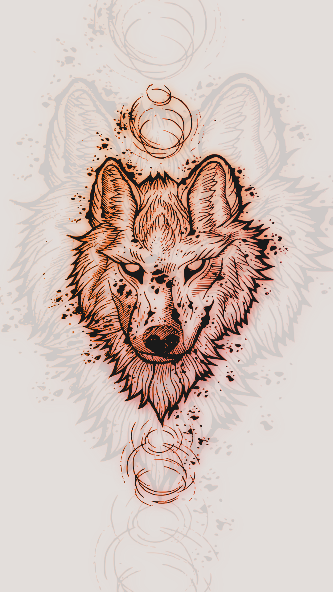 General 1080x1920 wolf drawing