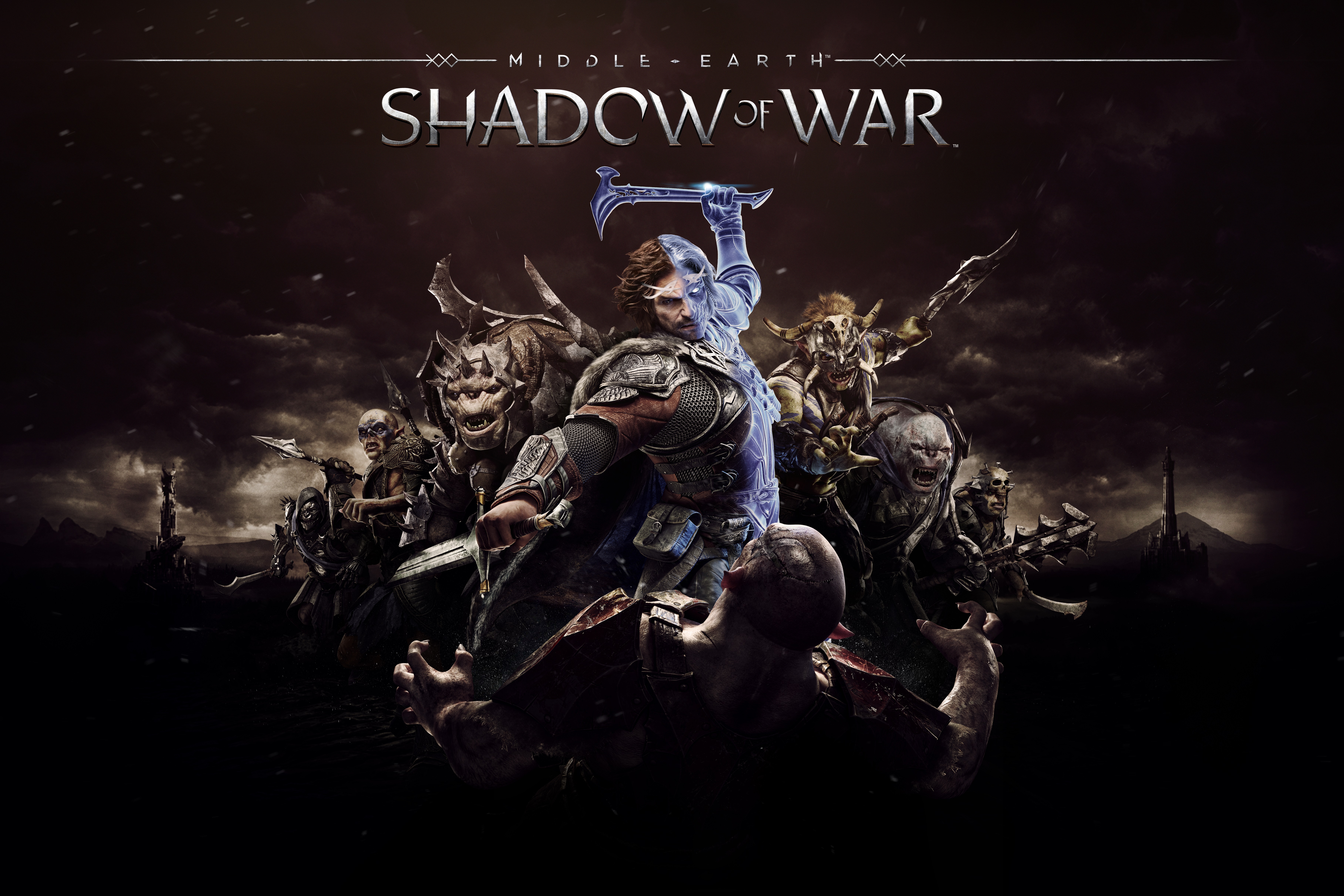 General 7266x4844 video games Middle-Earth: Shadow of War Talion orcs Orc The Lord of the Rings hammer Middle-Earth Celebrimbor