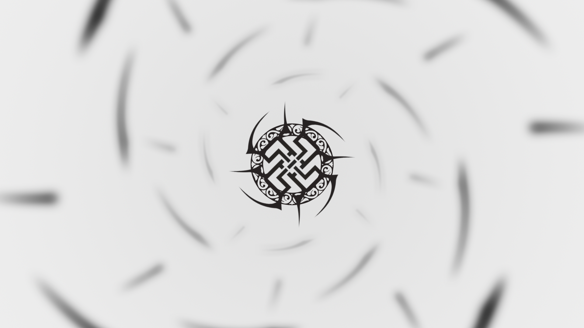 General 1920x1080 minimalism white tribal  black logo swastika