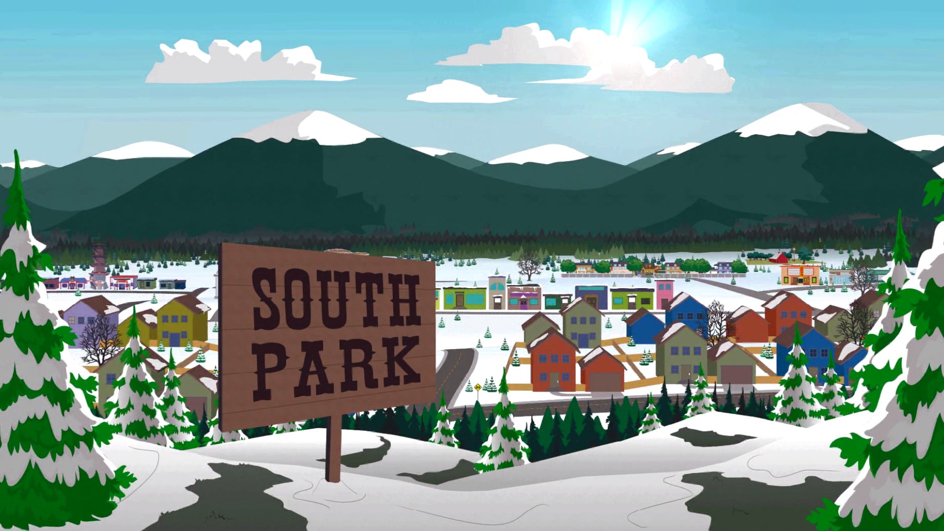 General 1920x1080 South Park: The Stick Of Truth South Park video games cartoon screen shot video game landscape PC gaming