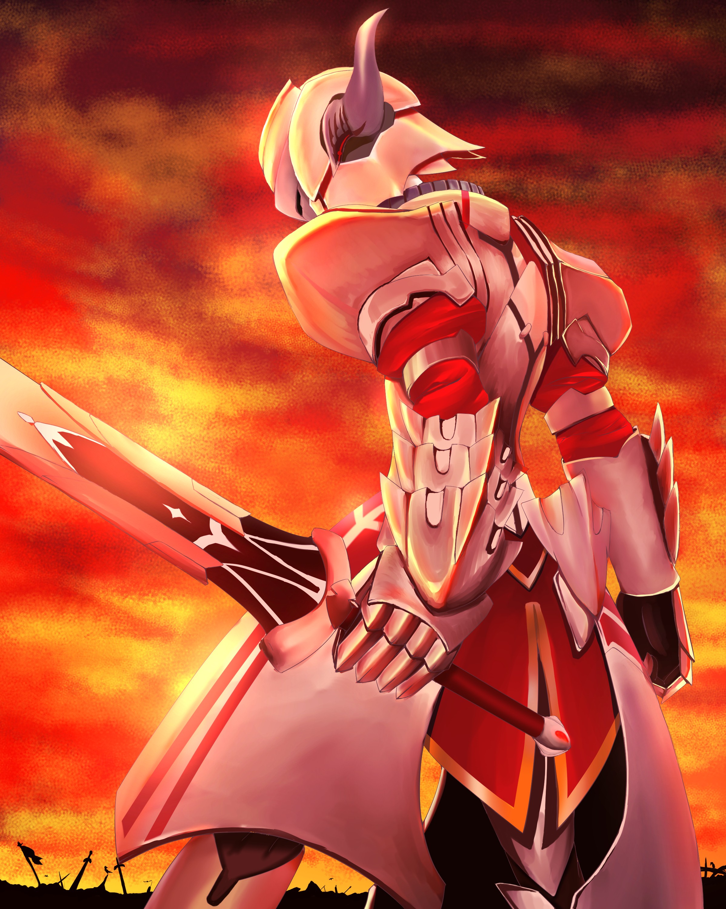 Anime 2396x3000 anime armor knight sword weapon helmet Mordred (Fate/Apocrypha) Fate series Pixiv fantasy art