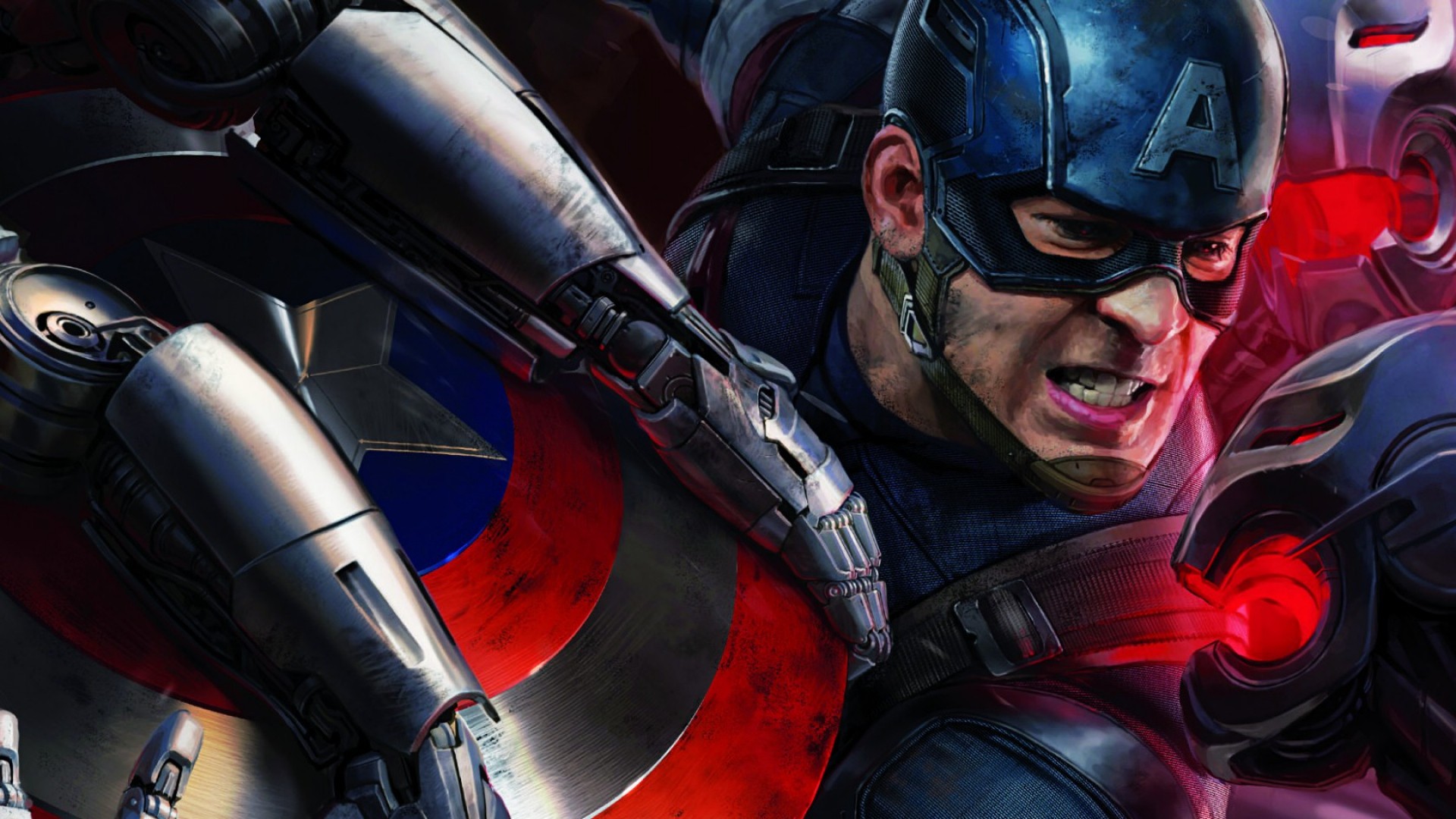 General 1920x1080 Captain America Marvel Cinematic Universe superhero artwork