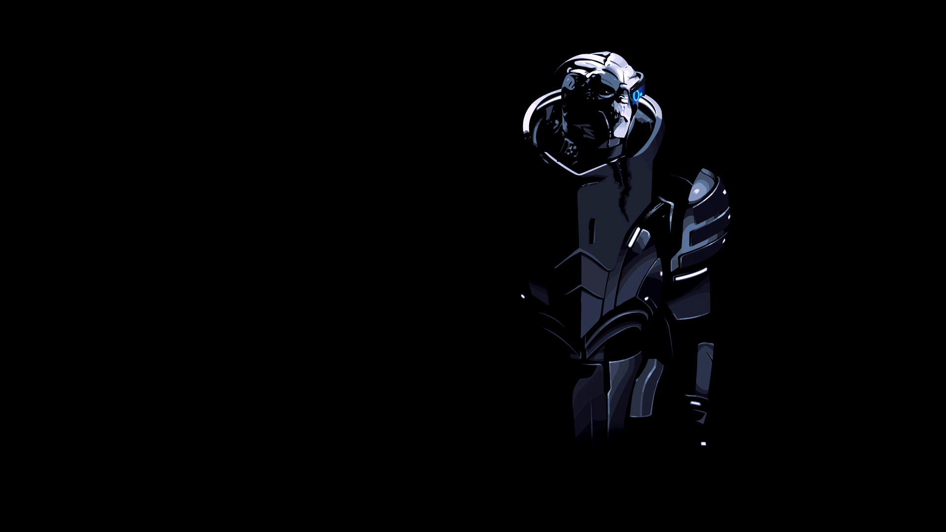 General 1920x1080 Mass Effect video games science fiction video game art fan art dark black background