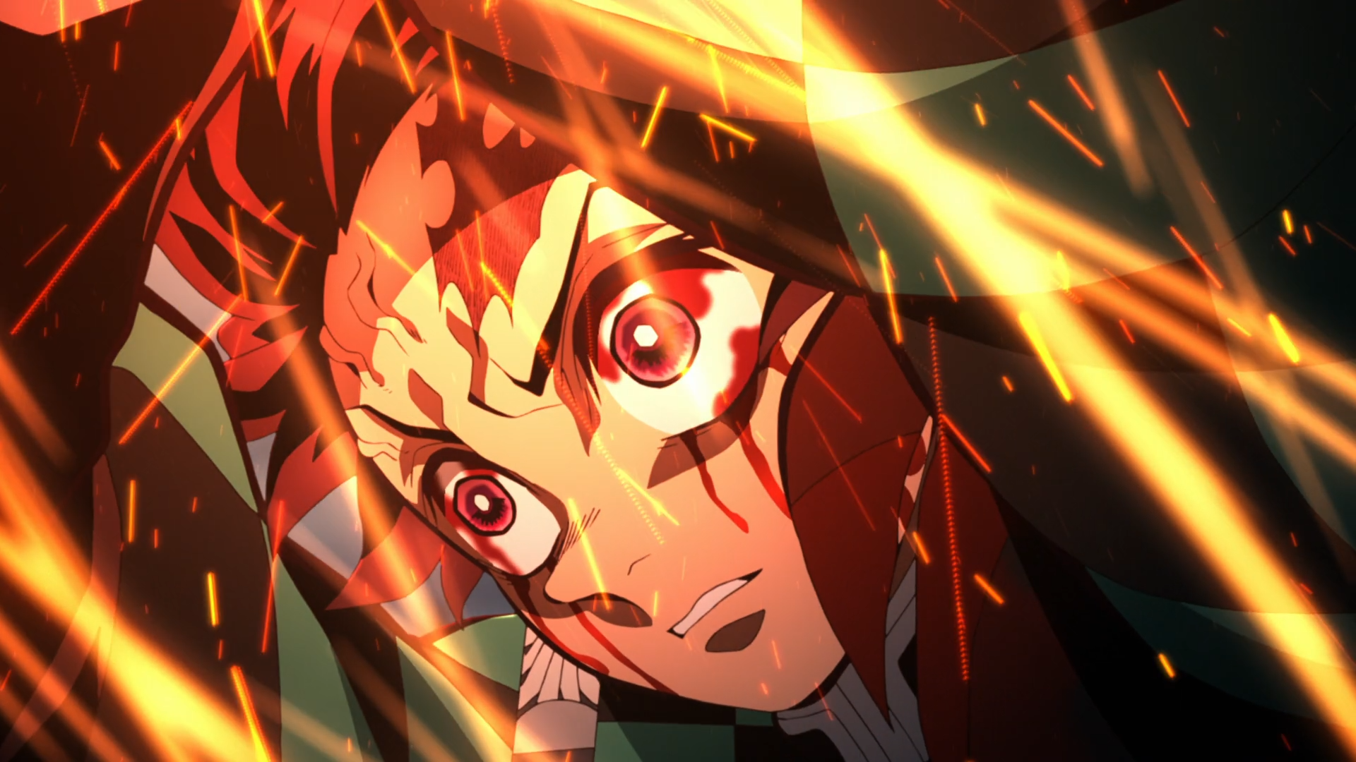 HD wallpaper: Anime, Demon Slayer: Kimetsu no Yaiba, Blood, Fire, Katana