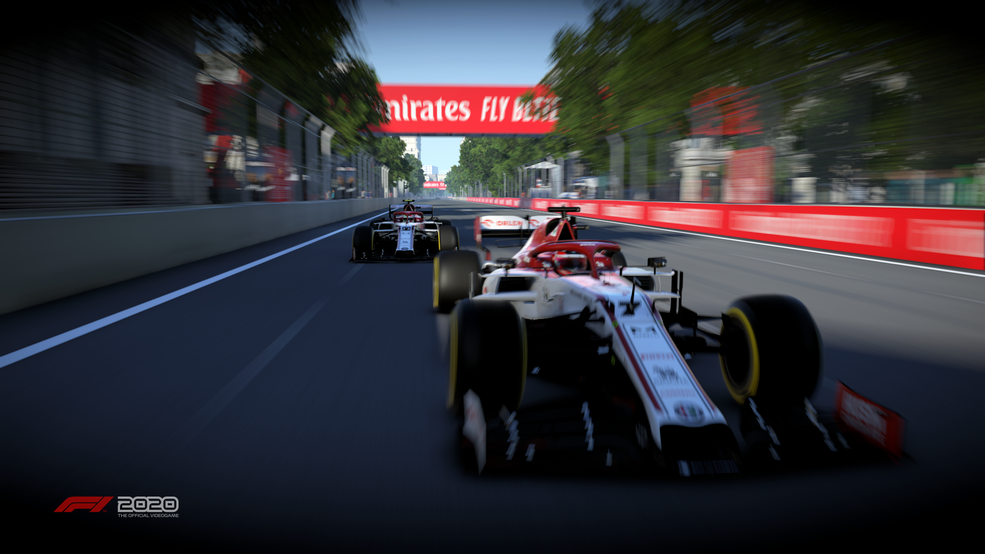 General 1920x1080 Formula 1 f12020 race cars car trees motion blur video games video game art racing video game characters CGI race tracks watermarked driver
