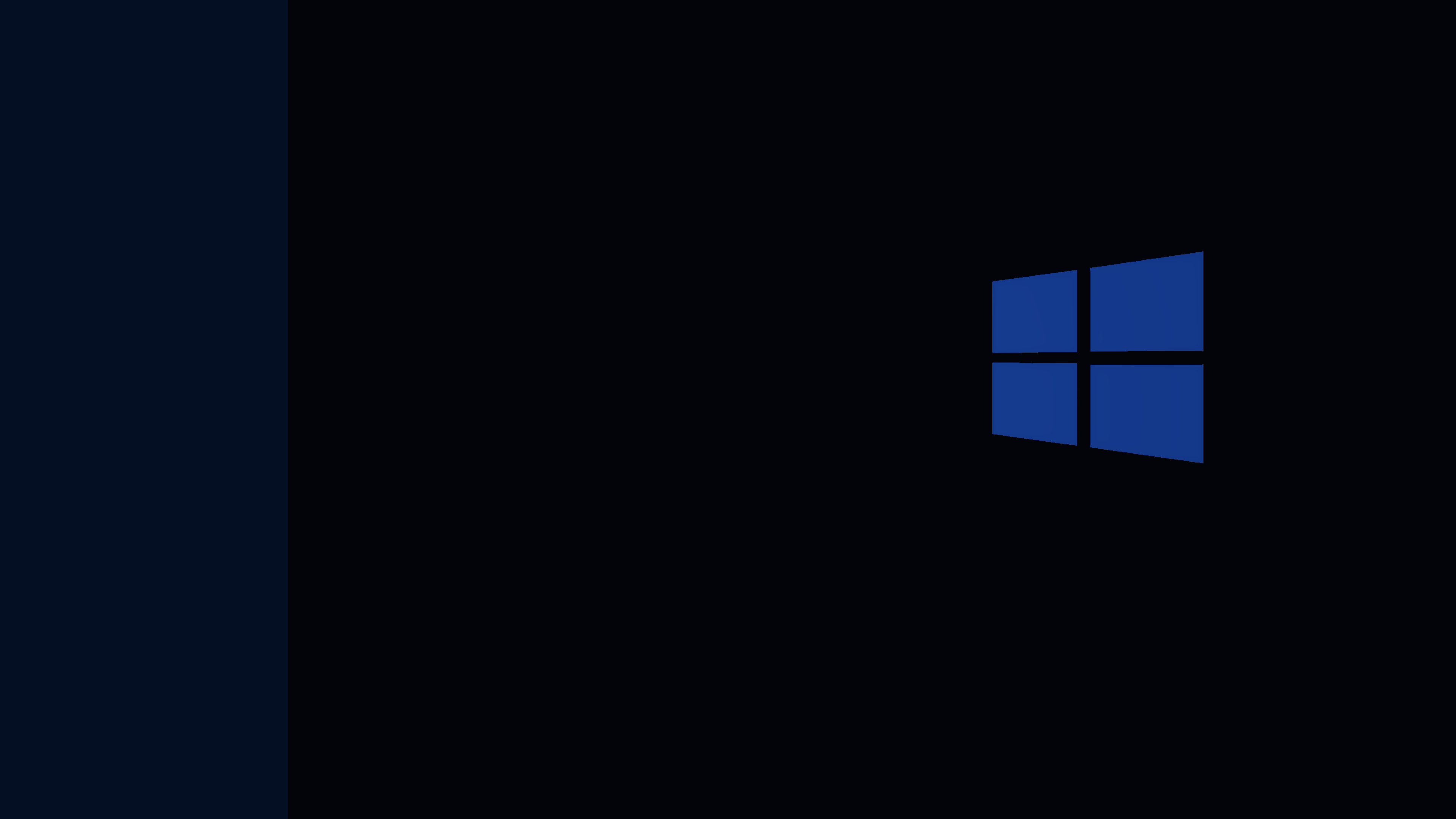 General 3840x2160 Windows 10 simple background black background logo minimalism operating system