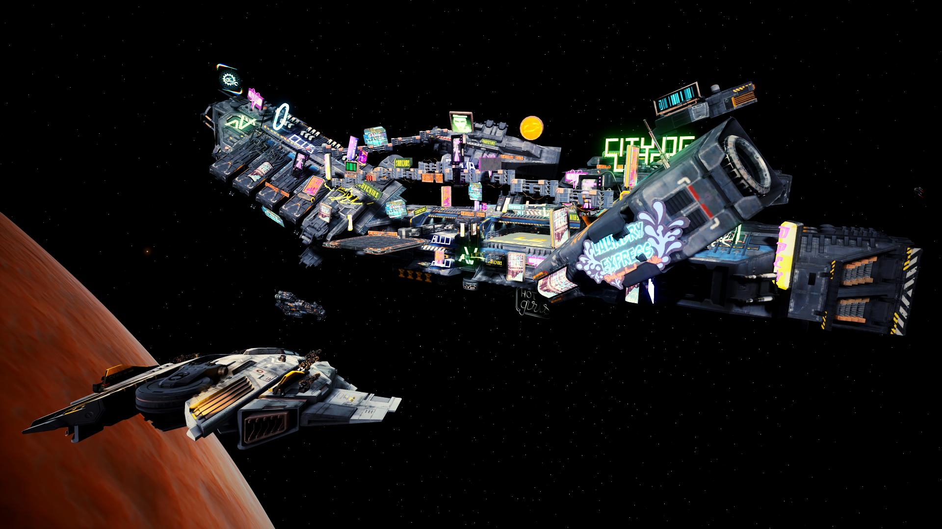General 1920x1080 space Space Simulator space station spaceship PC gaming space shuttle stars planet