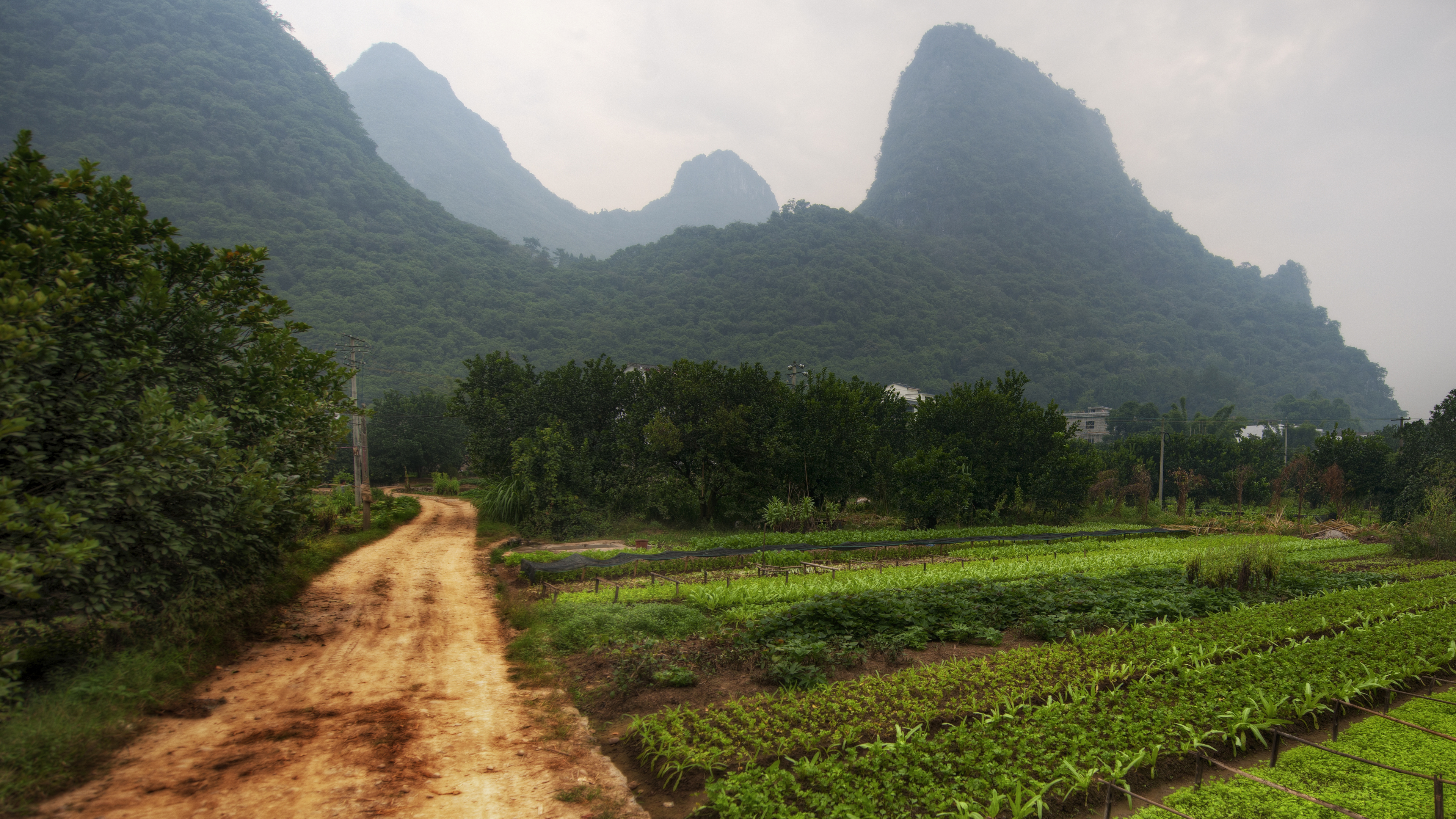 General 3840x2160 China photography Trey Ratcliff path nature mountains trees hills garden mist