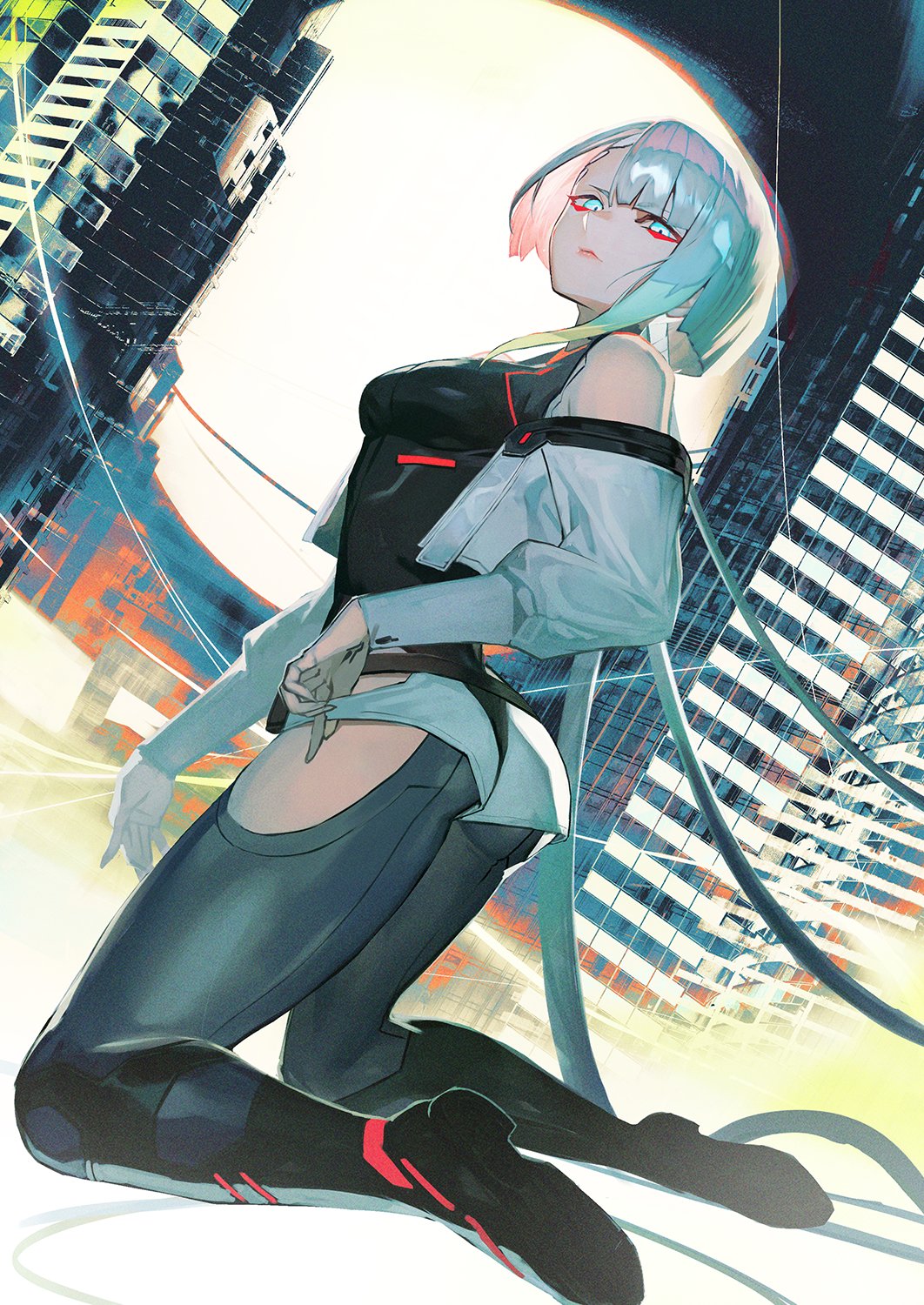 Anime 1062x1500 Cyberpunk: Edgerunners Lucyna Kushinada (Cyberpunk: Edgerunners) anime girls anime fan art