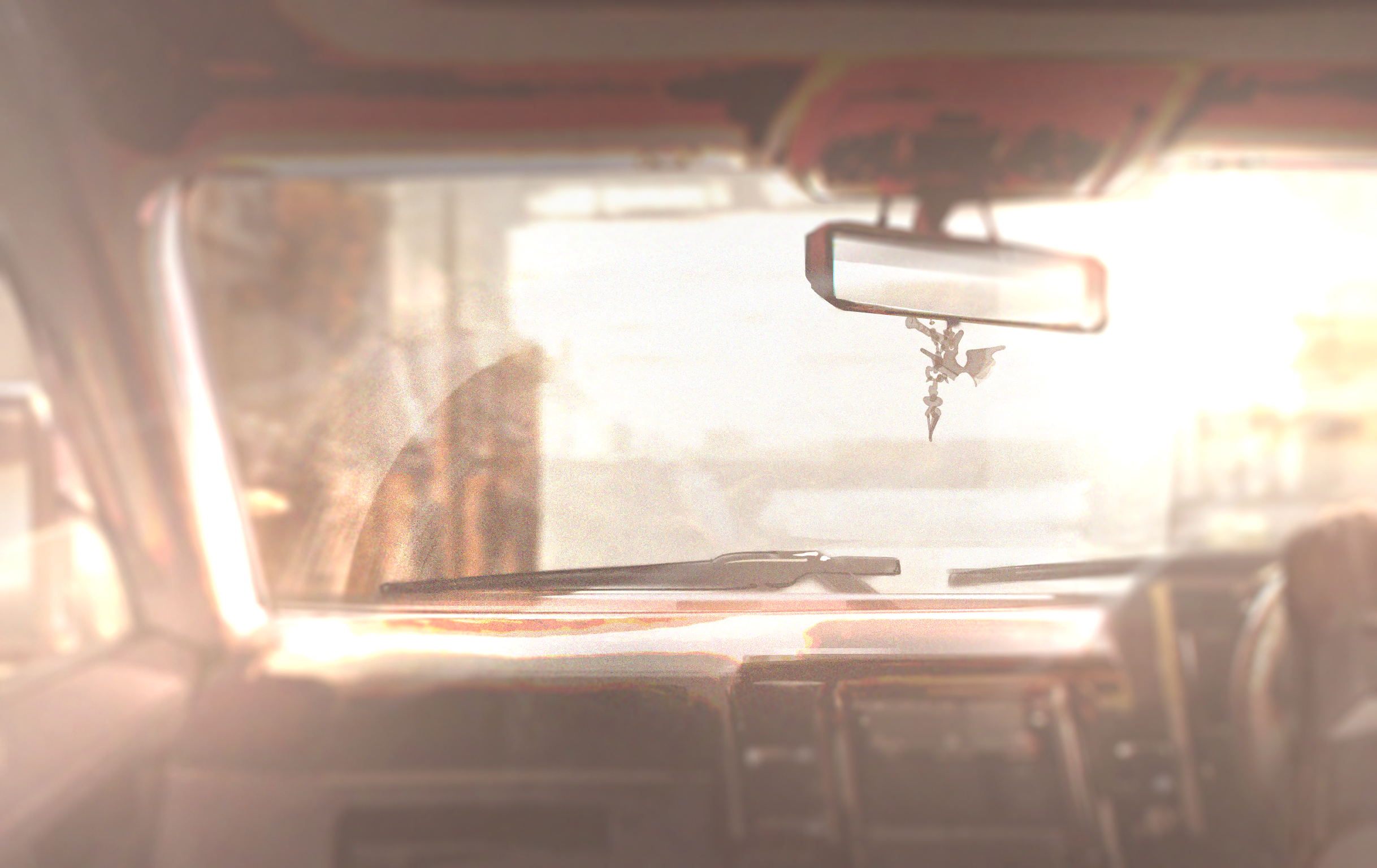 Anime 2436x1536 MBCC Path to Nowhere anime games video games video game art car interior