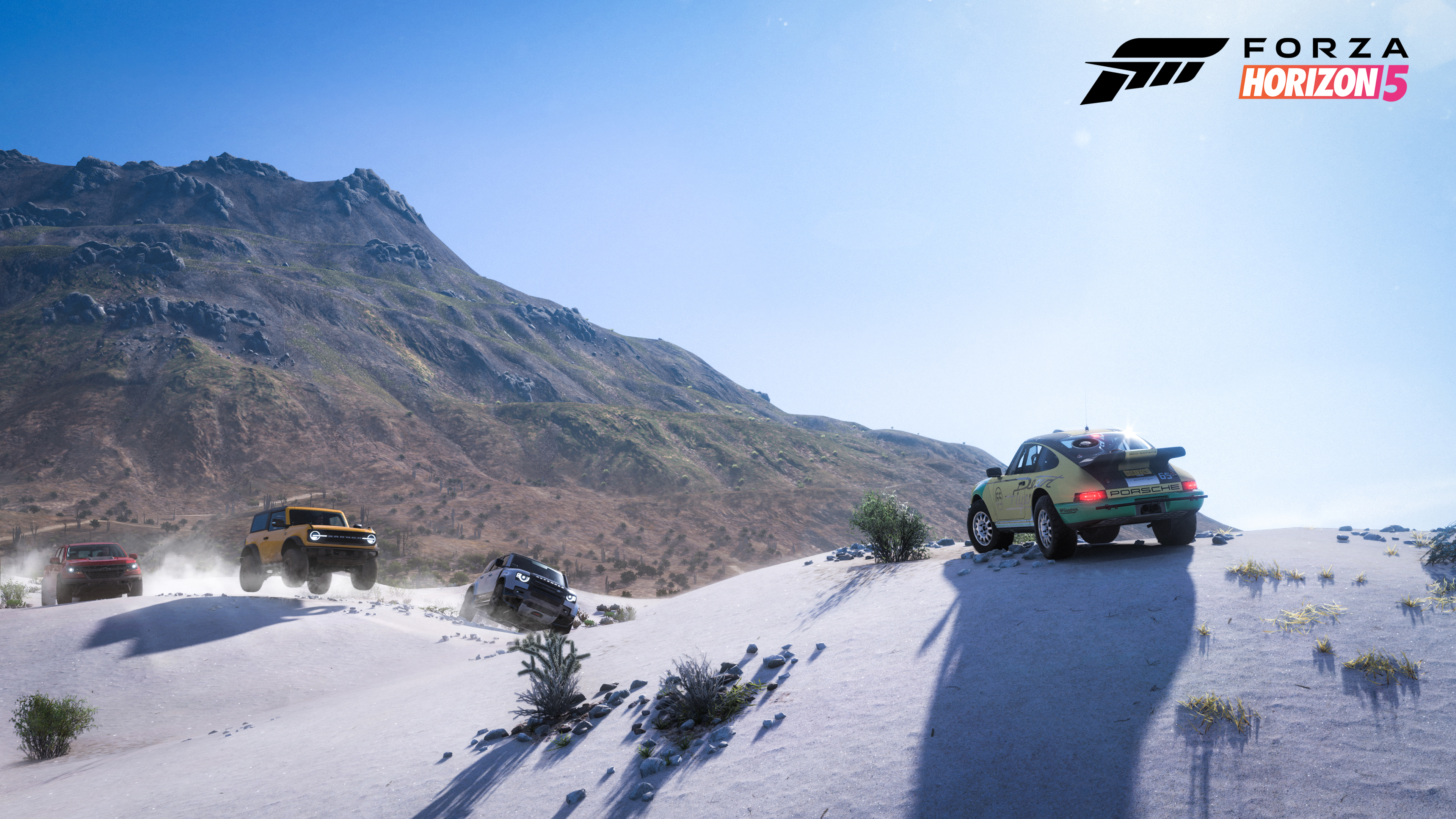 General 3840x2160 Forza Horizon 5 video games snow logo CGI car mountains