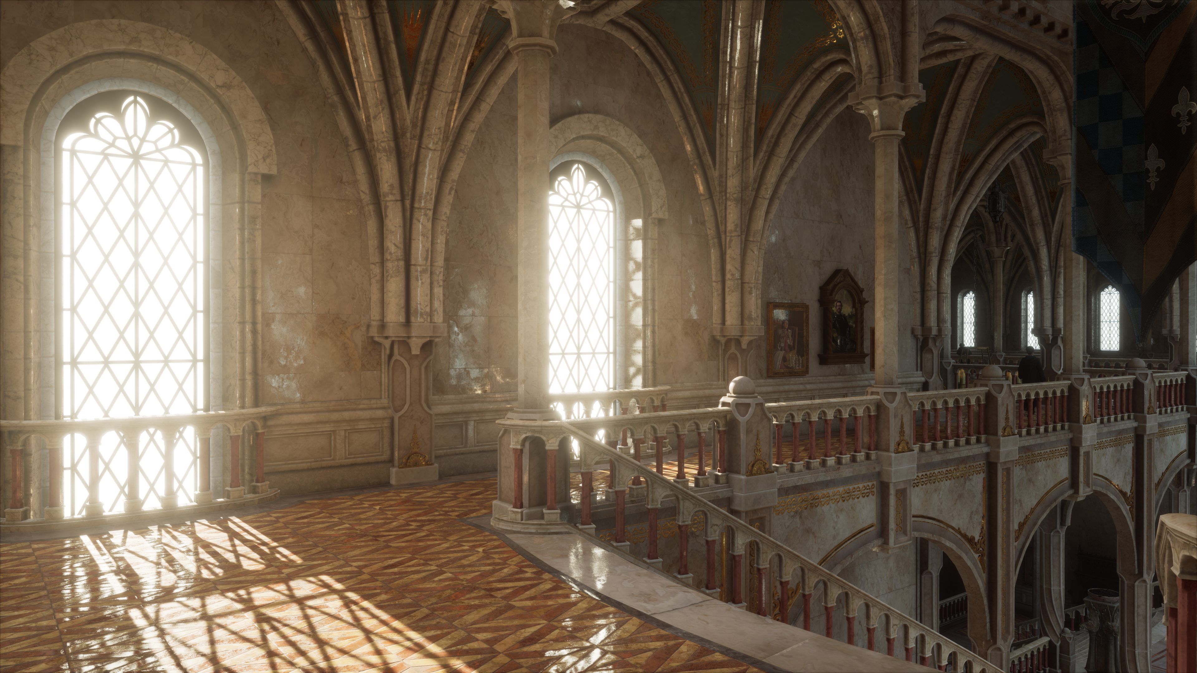 General 3840x2160 Nvidia RTX Hogwarts Legacy video games CGI video game art interior window sunlight architecture Avalanche Software
