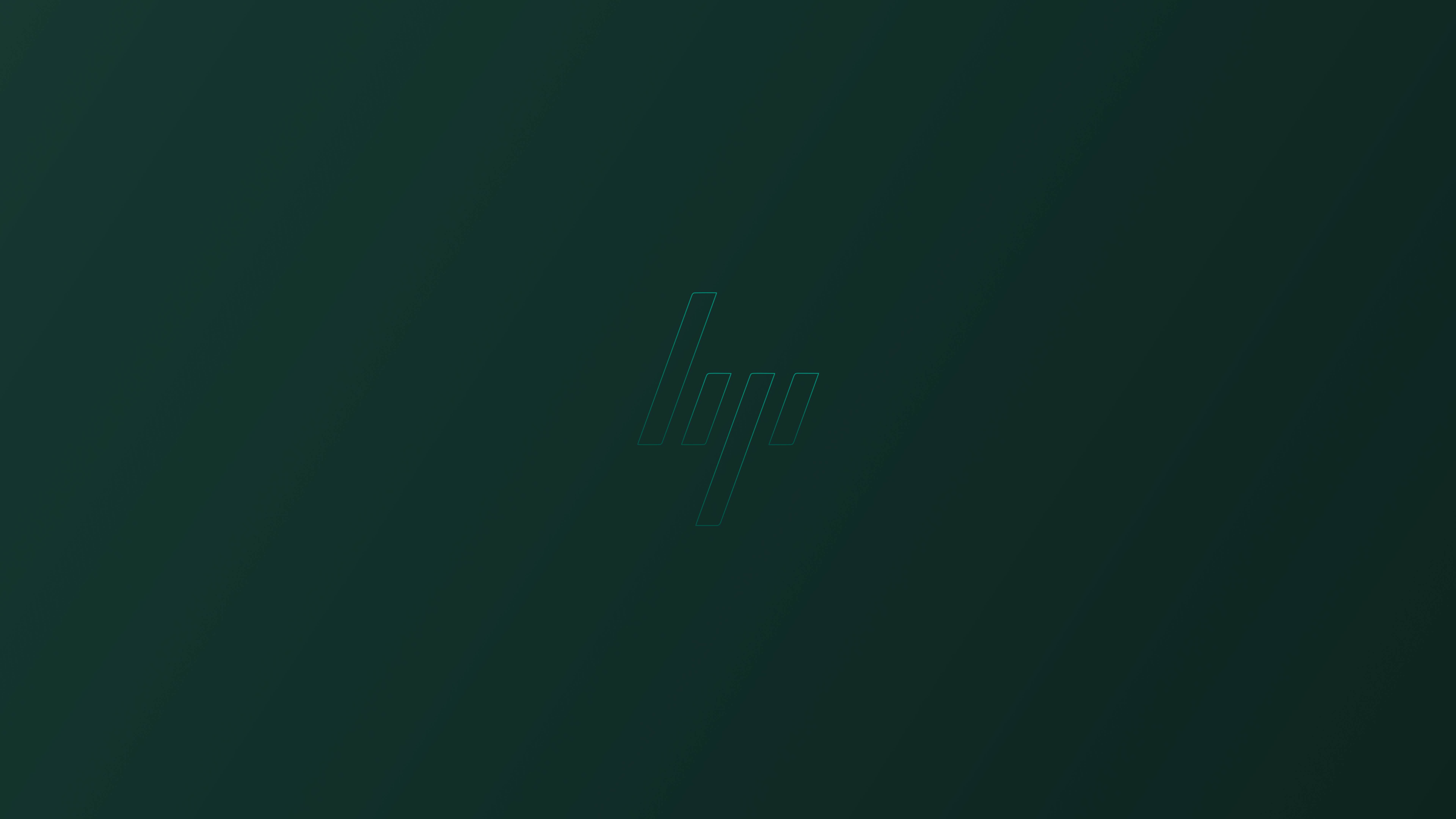 General 7680x4320 minimalism Hewlett Packard brand logo green background digital art simple background