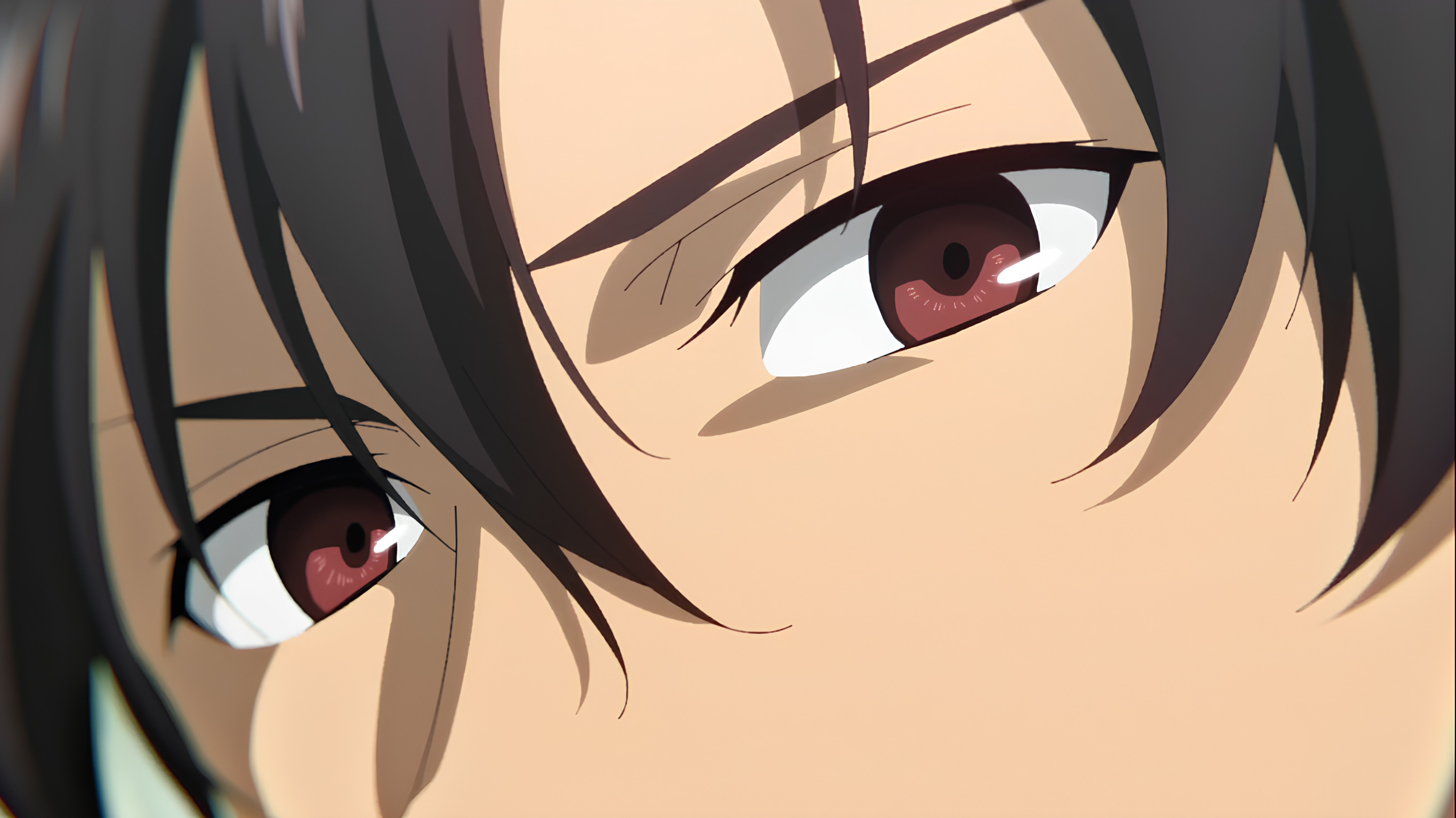 Anime 2732x1536 anime boys red eyes Eighty-Six closeup hair between eyes eyes looking at viewer anime Anime screenshot face