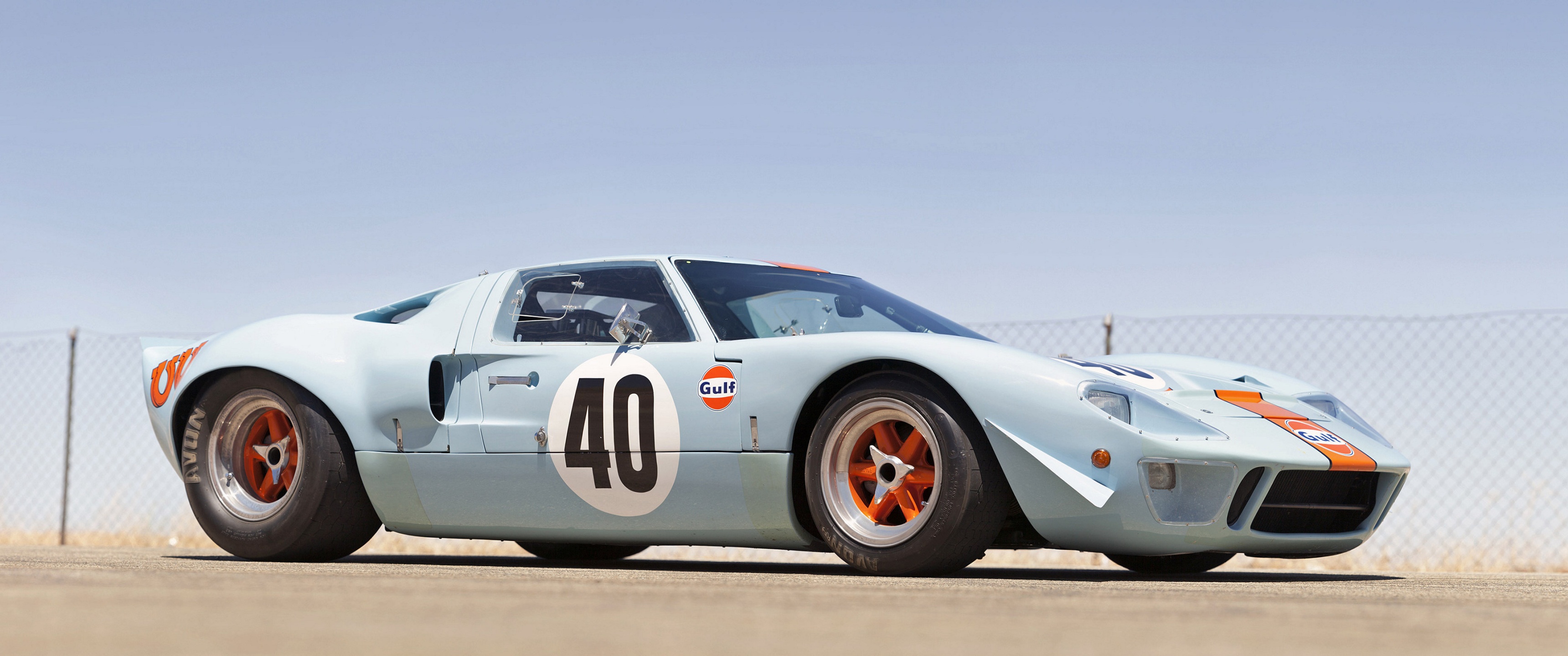General 3440x1440 car vehicle blue cars Ford GT40 Ford