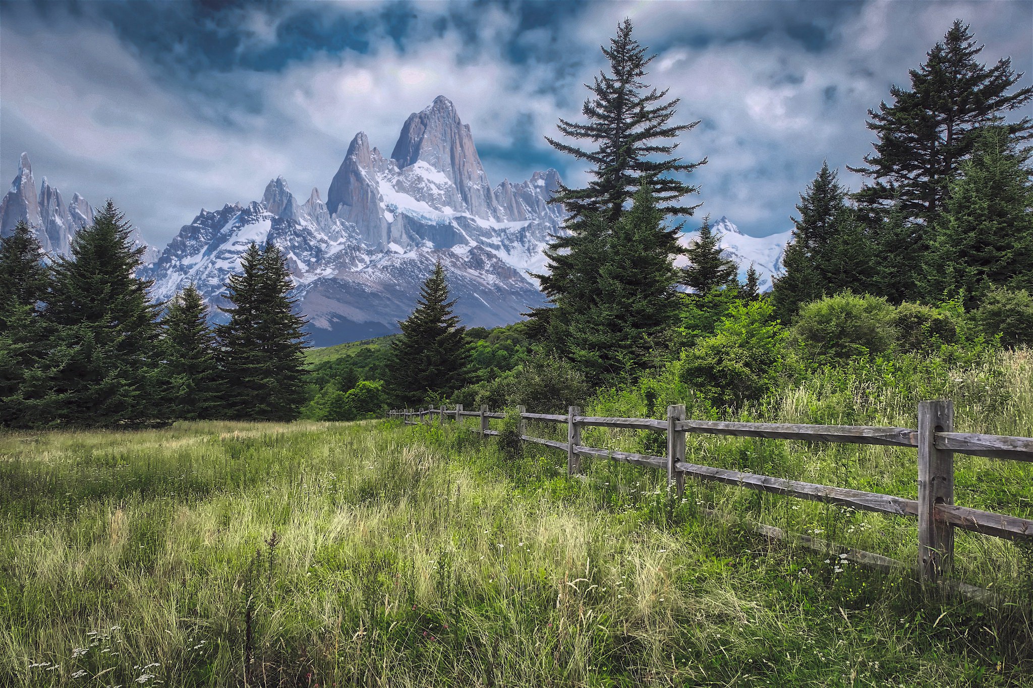 General 2048x1365 fence nature mountains trees outdoors