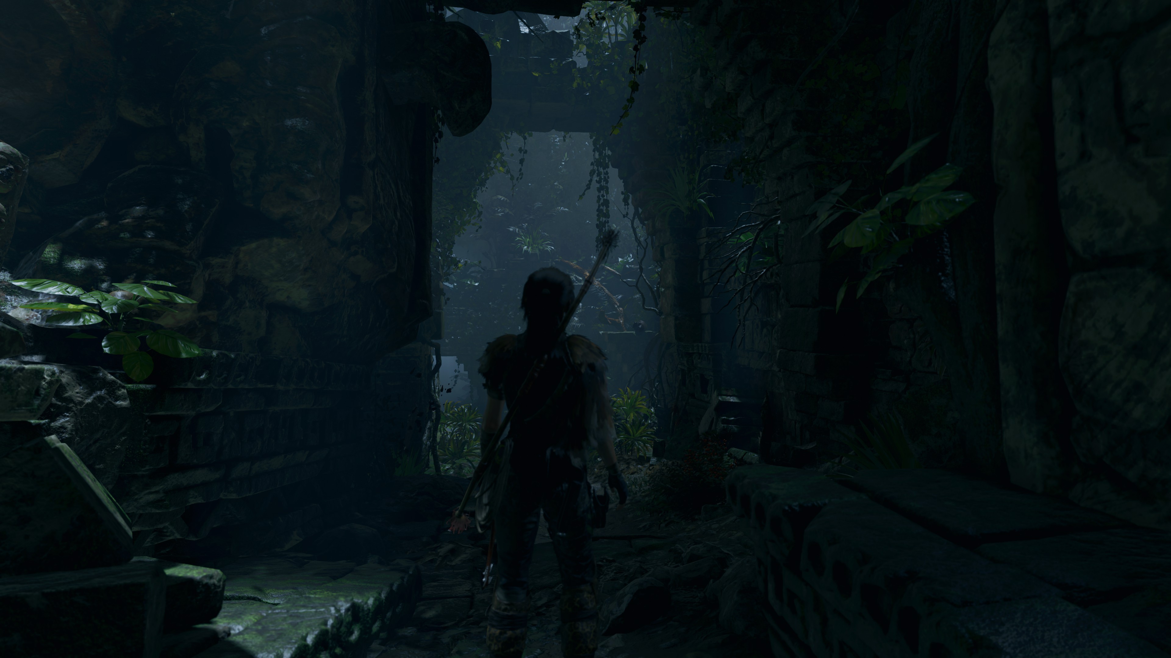 General 3840x2160 Tomb Raider Shadow of the Tomb Raider dark Lara Croft (Tomb Raider) video games PC gaming screen shot