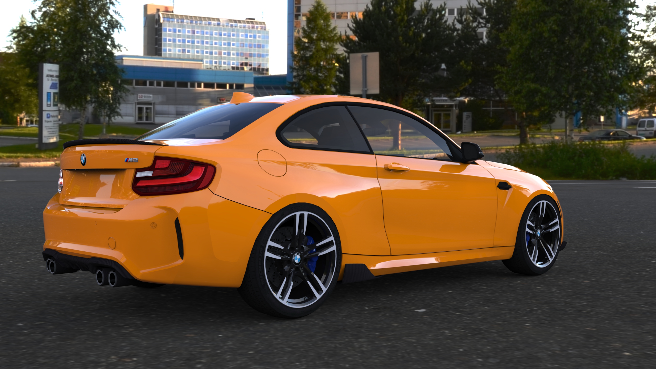General 2560x1440 BMW M2 F84 Need for Speed: No Limits video games BMW orange cars vehicle BMW 2 Series car