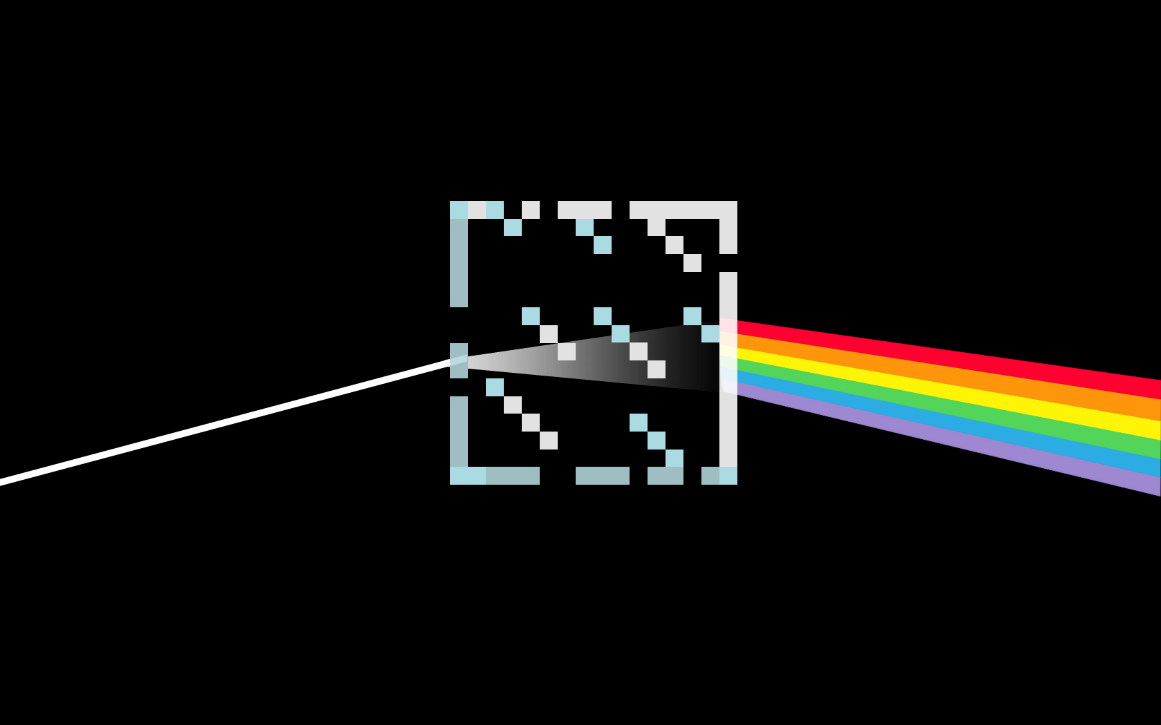 General 1680x1050 Pink Floyd Minecraft music rainbows glass reflection The Dark Side of the Moon Mojang band