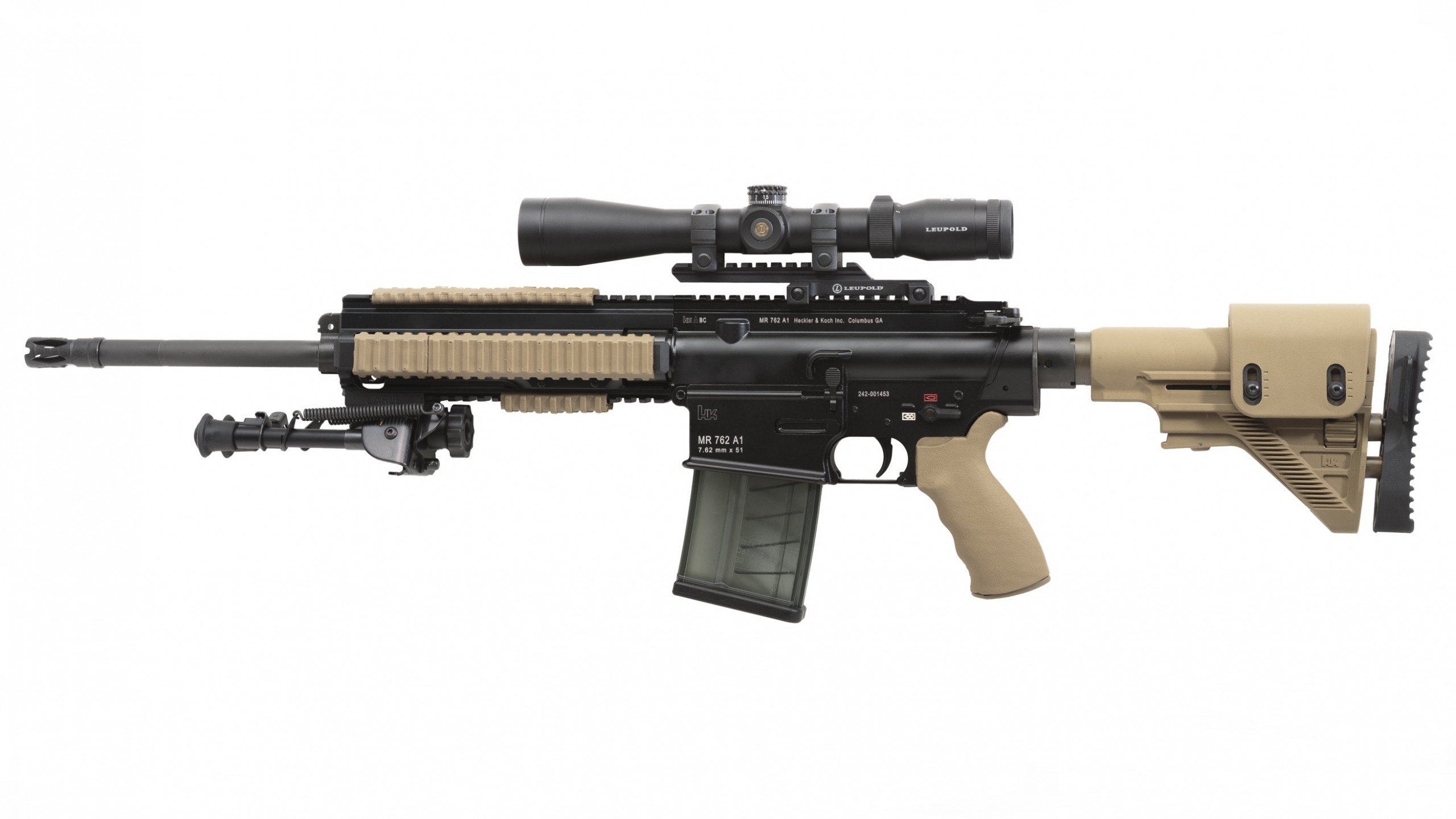 General 2560x1440 gun HK 417 weapon rifles numbers sniper rifle telescopic sight Heckler & Koch German firearms