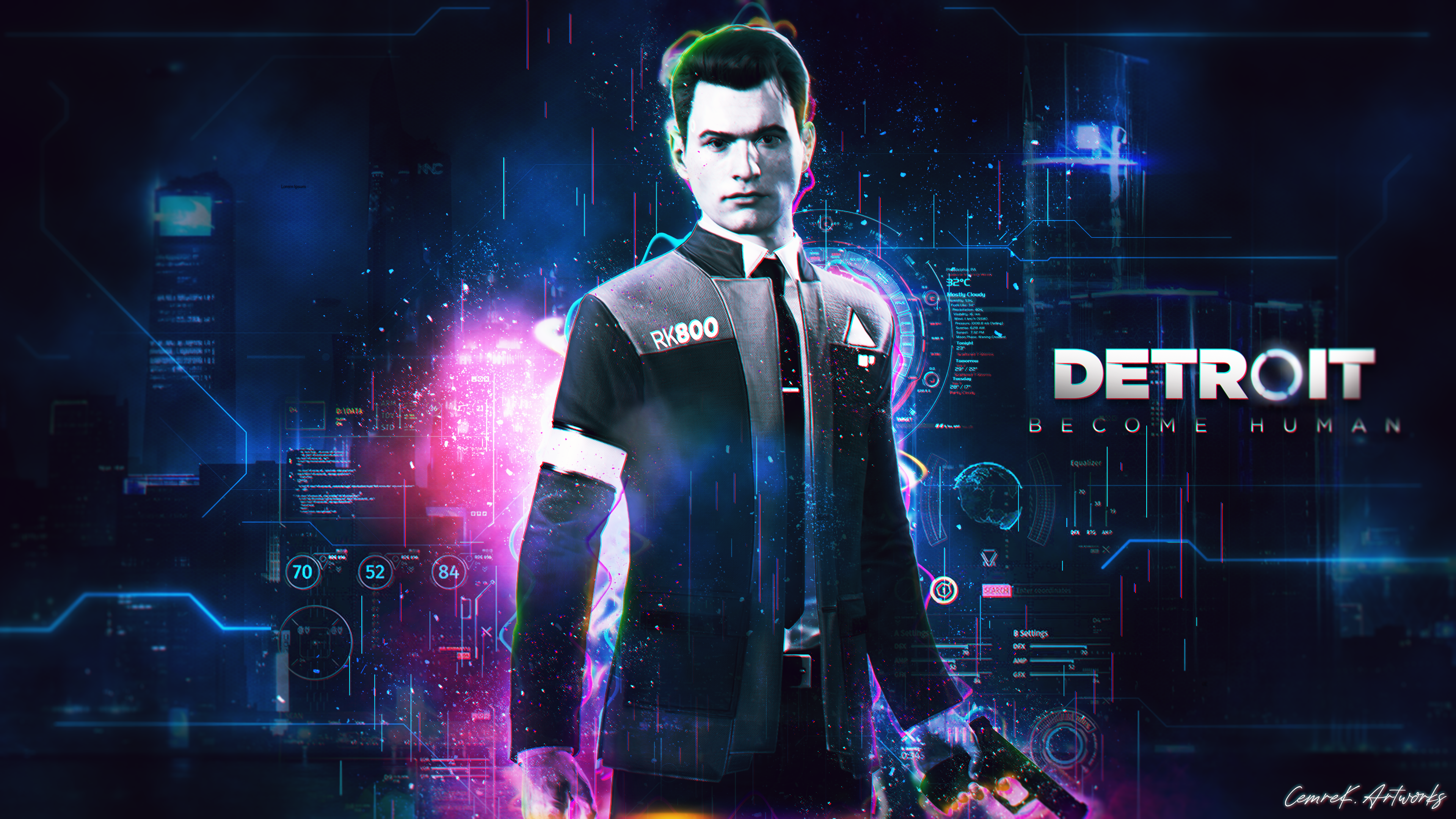 General 3840x2160 Connor (Detroit: Become Human) video games video game art Detroit: Become Human