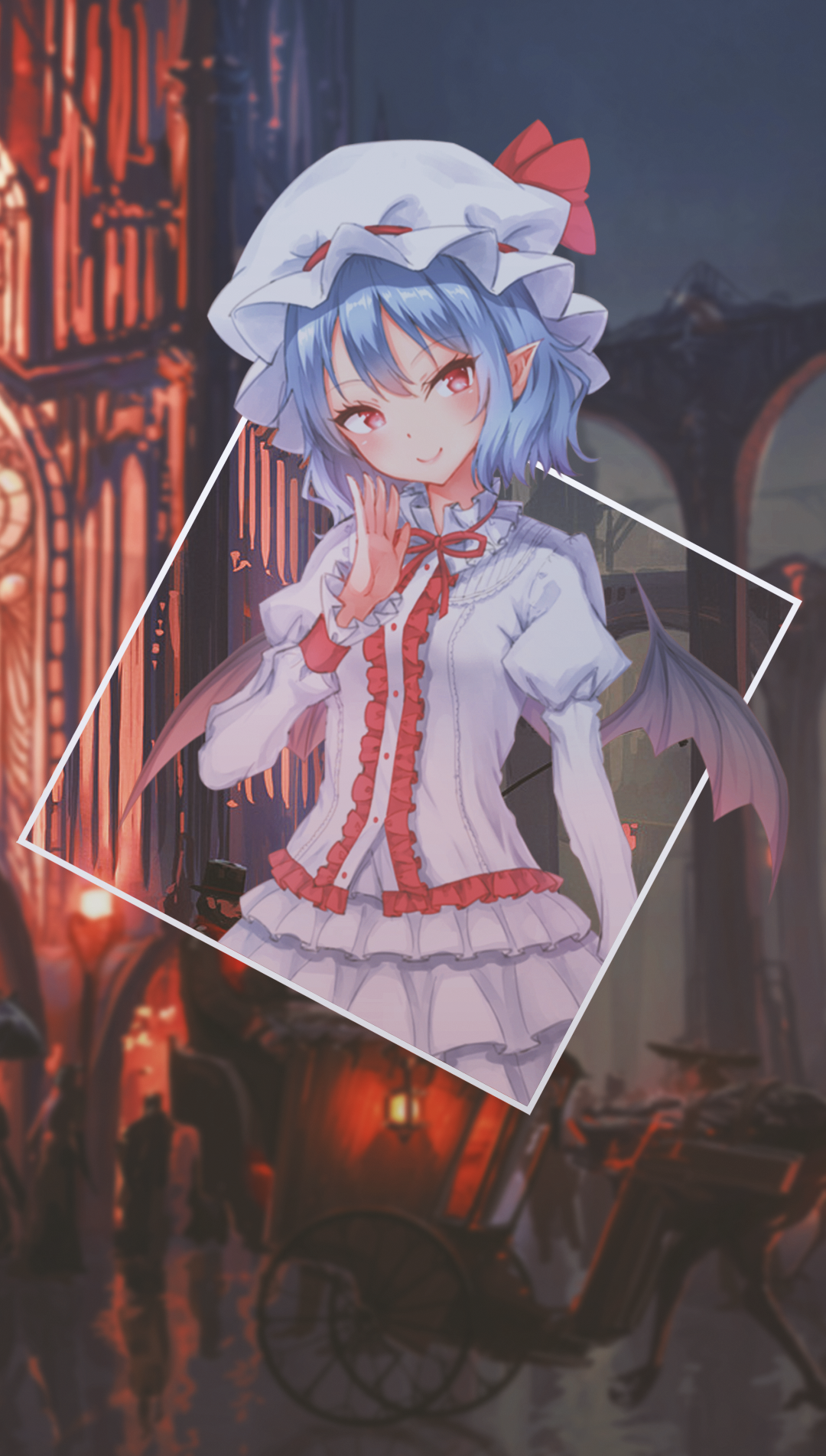Anime 1080x1902 anime anime girls picture-in-picture Touhou Remilia Scarlet