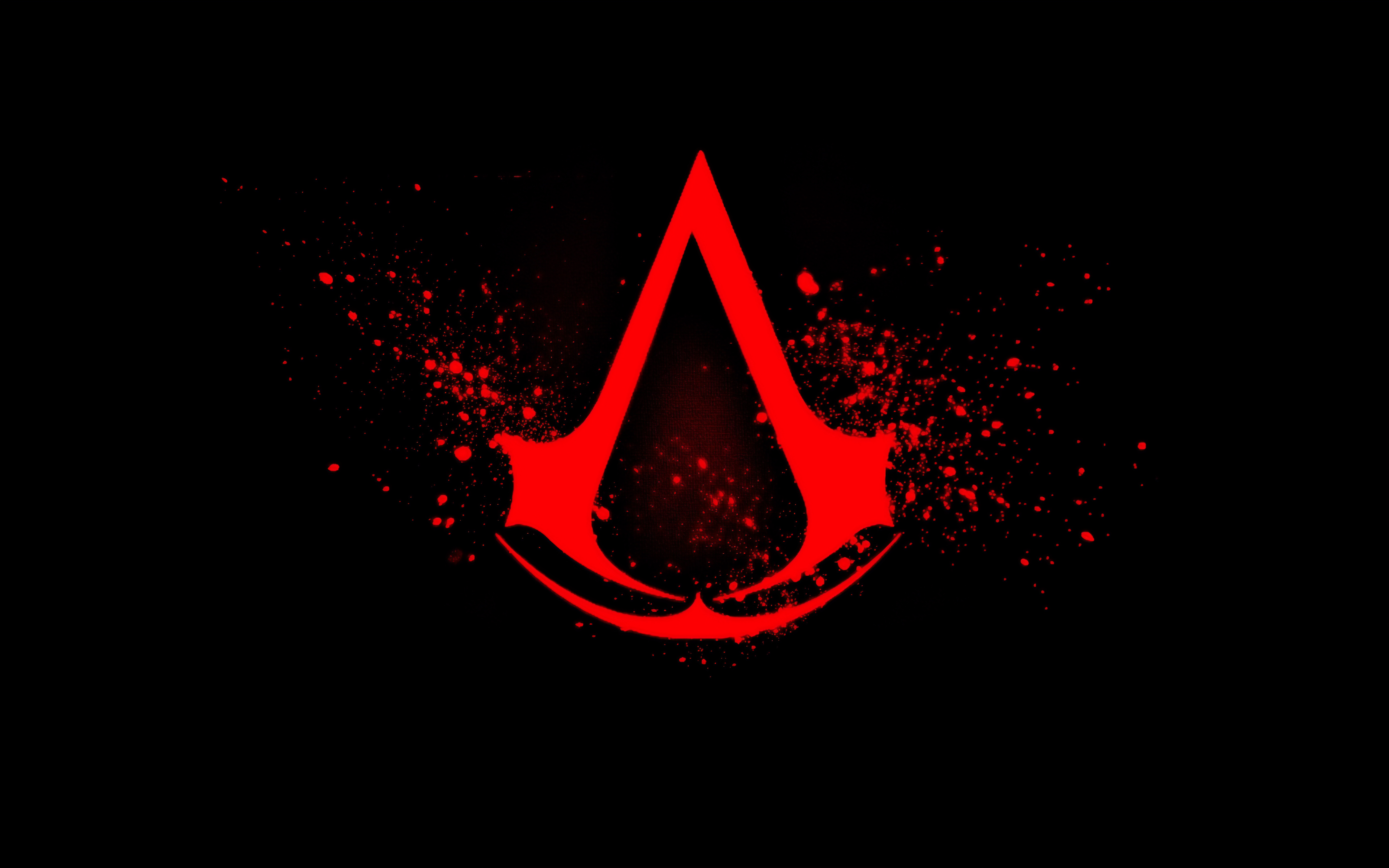General 7680x4800 Assassin's Creed logo Assassin's Creed: Revelations red black blood video games Ubisoft