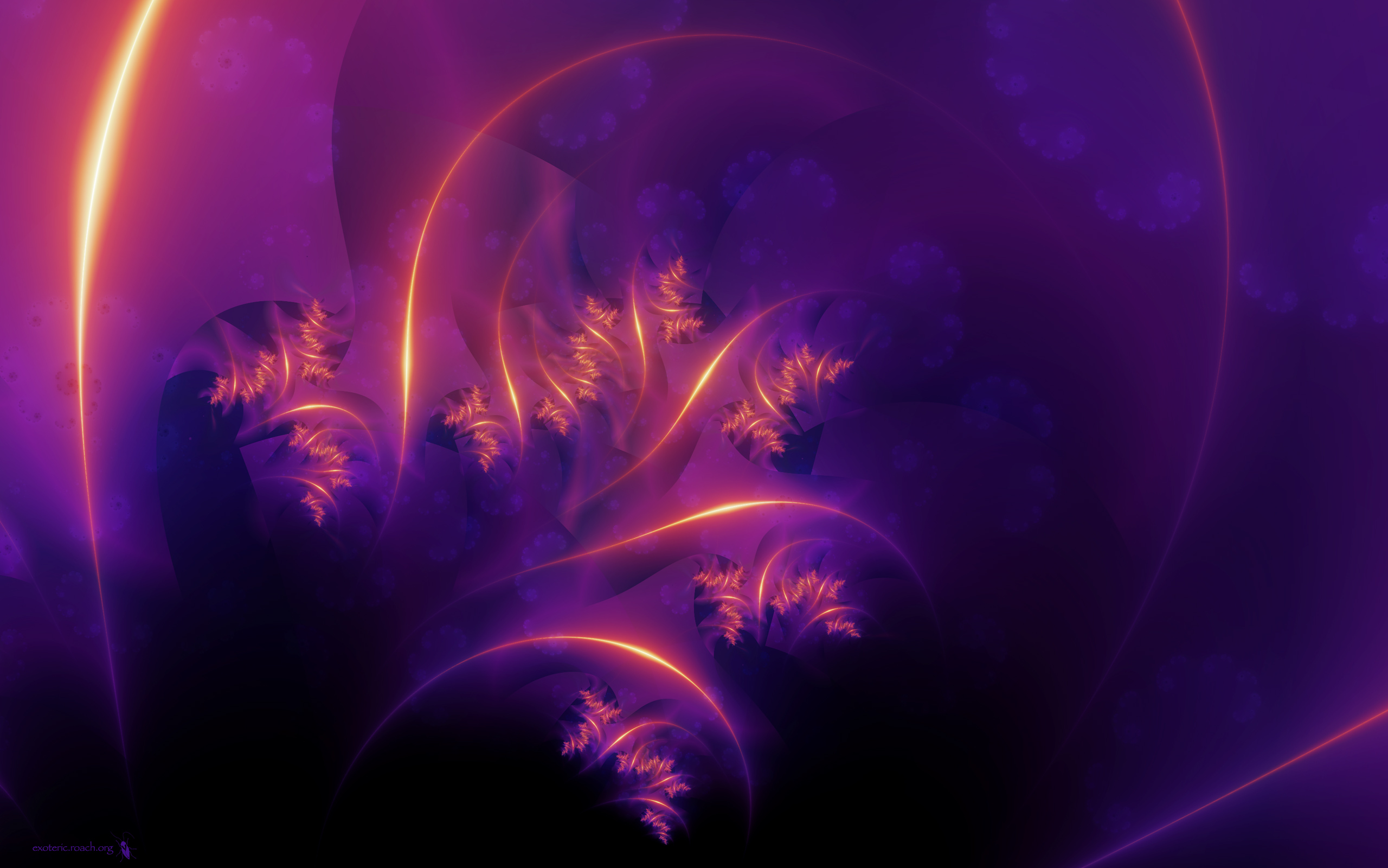 General 2560x1600 abstract fractal shapes digital art watermarked