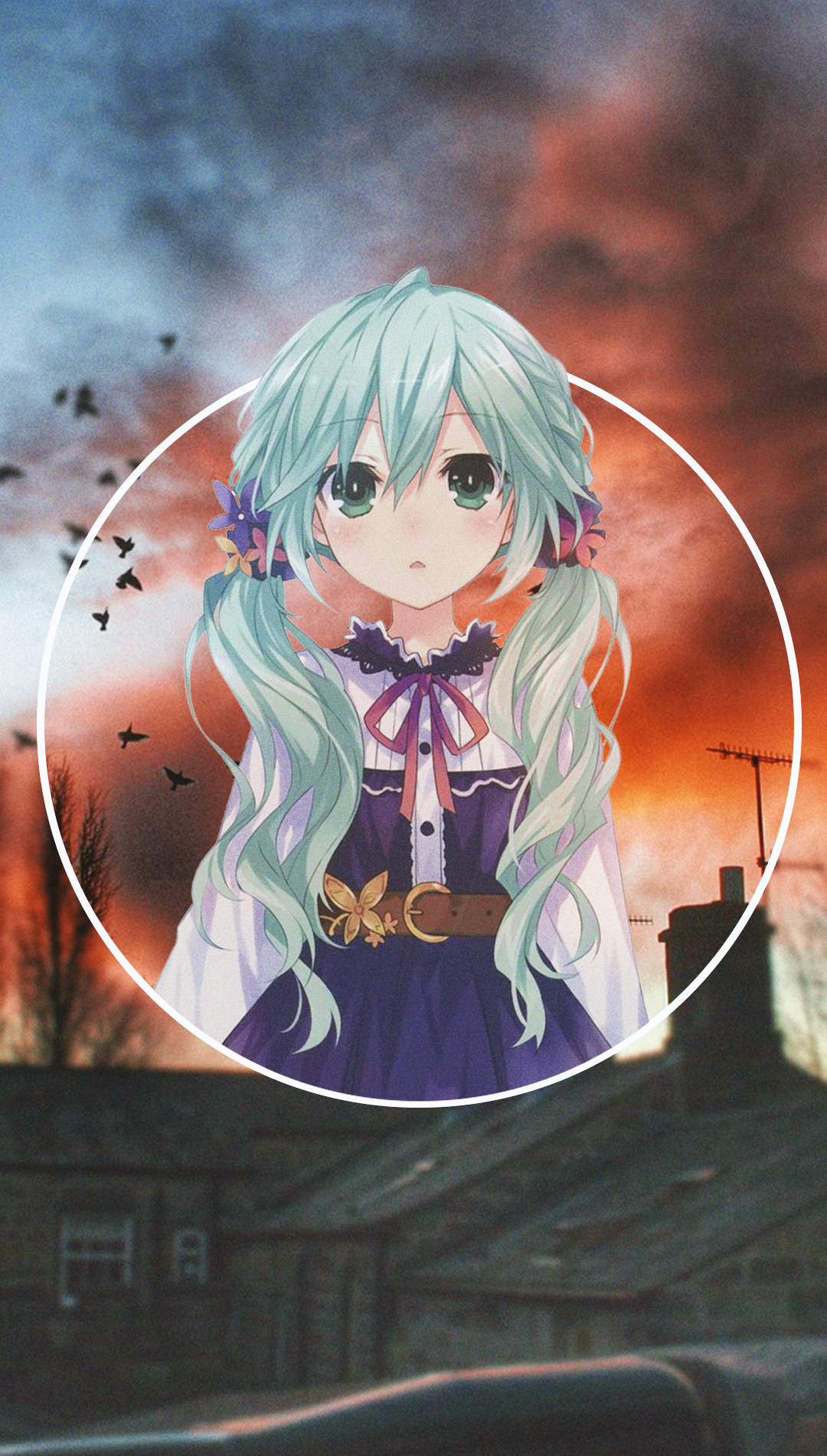 Anime 1080x1902 anime anime girls picture-in-picture Natsumi (Date A Live) Date A Live
