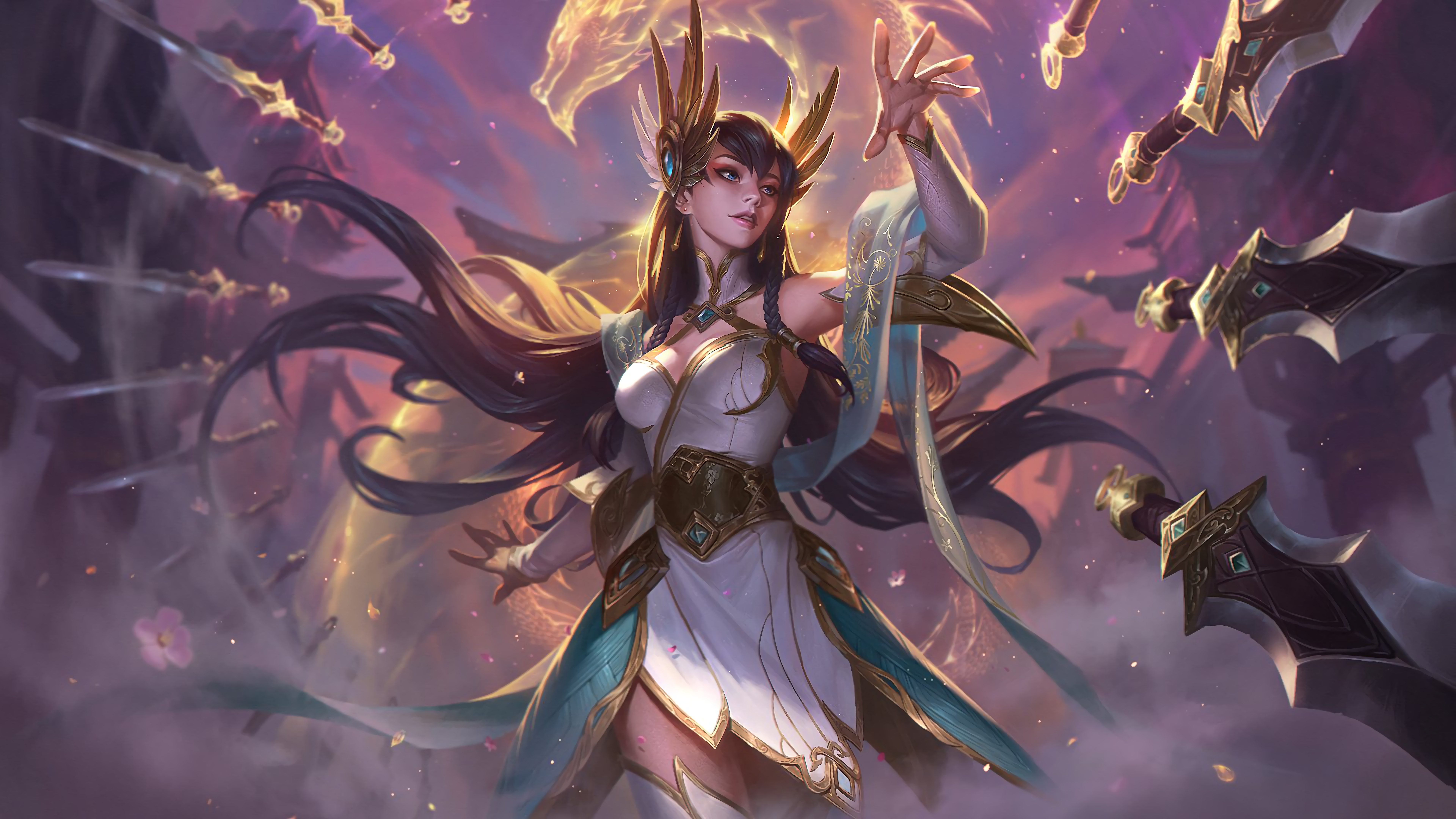General 7680x4320 League of Legends Irelia (League of Legends) fantasy girl fantasy art PC gaming Chenbo
