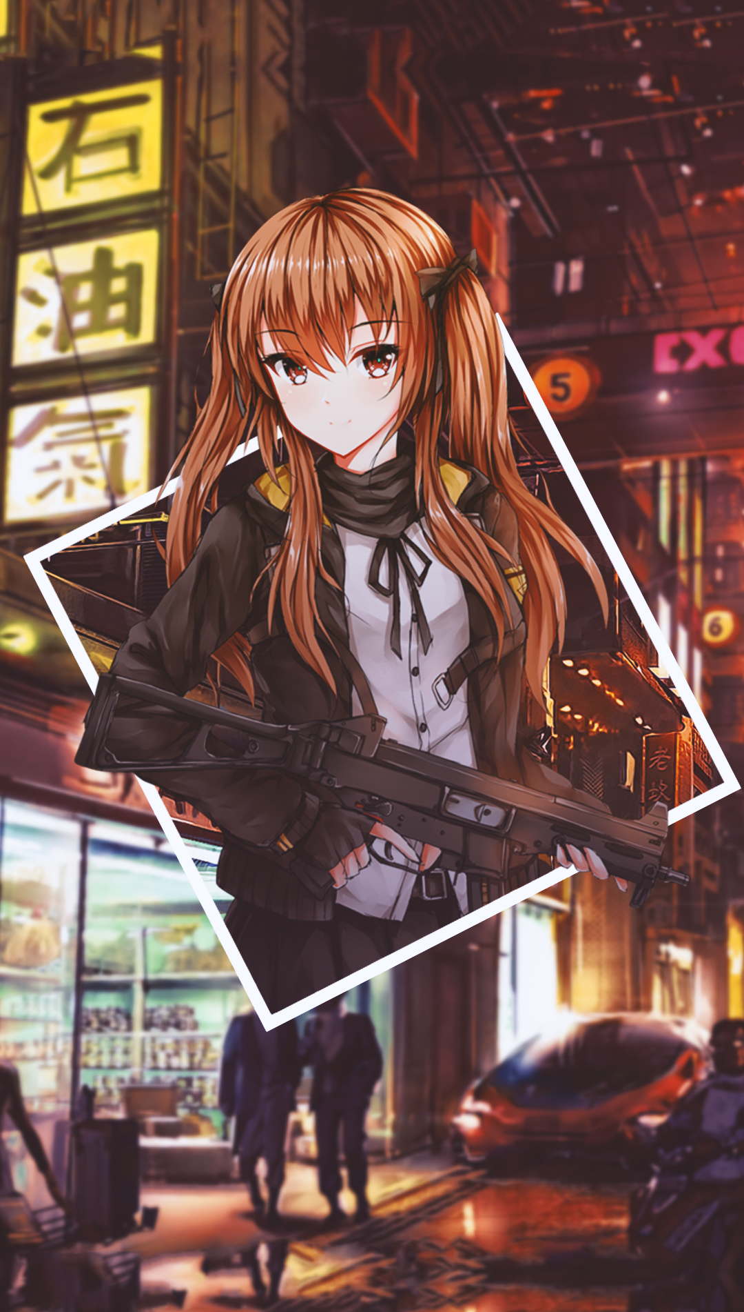 Anime 1080x1902 anime anime girls picture-in-picture gun