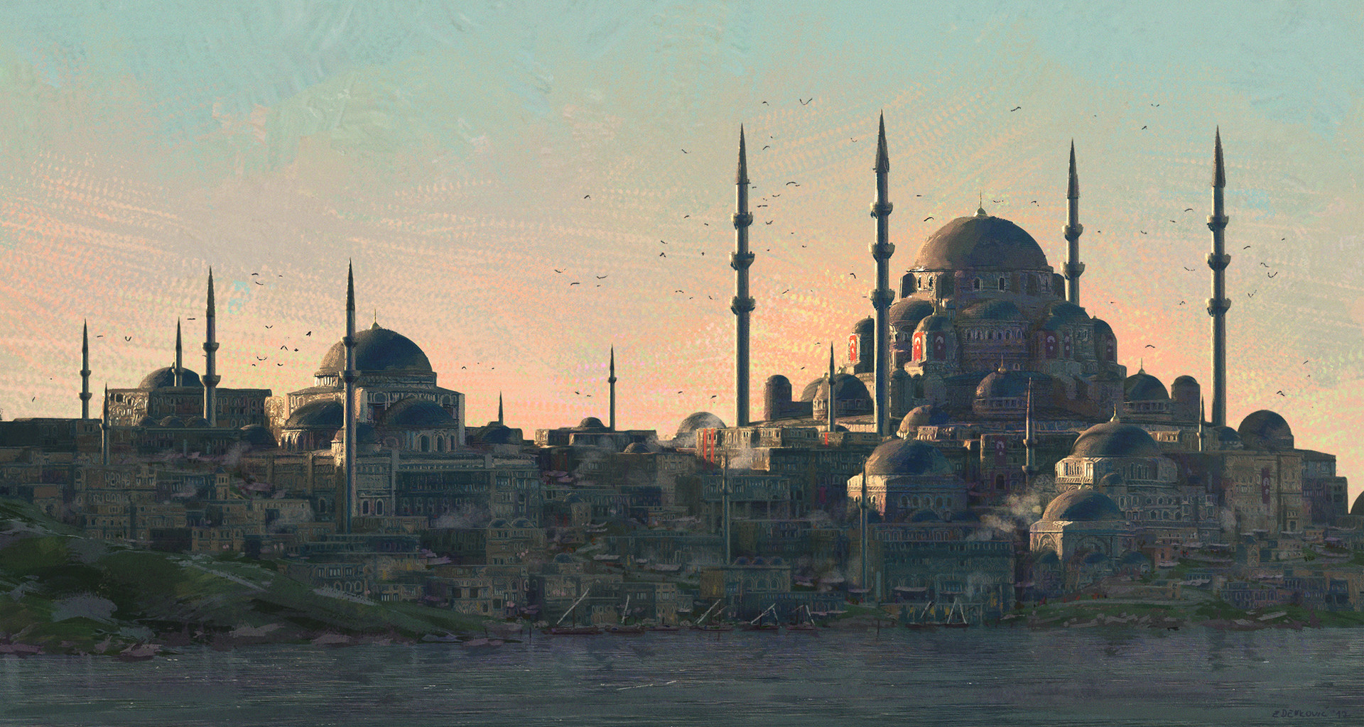 General 1920x1024 concept art architecture city Ottoman Ottoman Empire Istanbul
