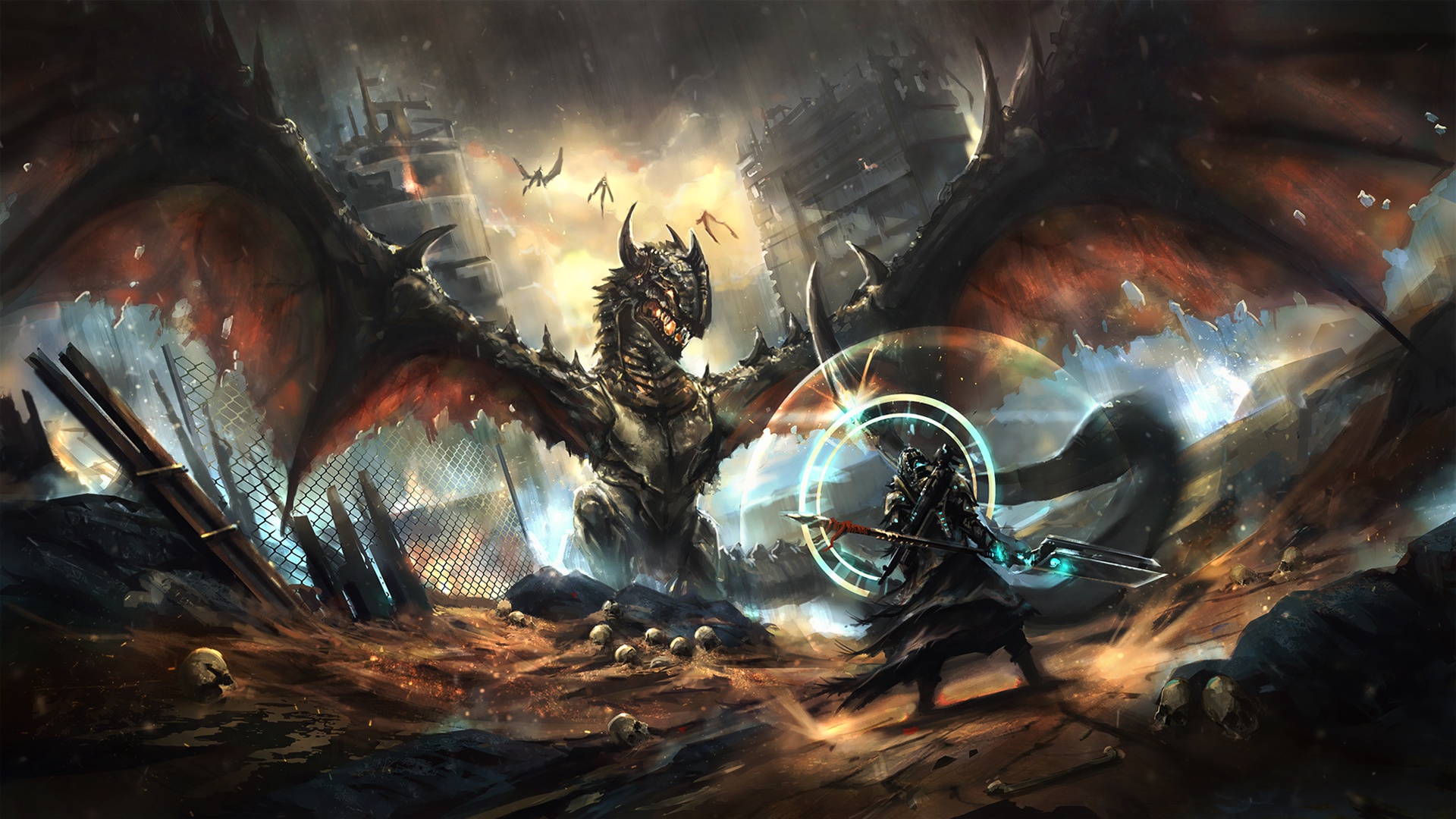 General 1920x1080 artwork fantasy art creature dragon