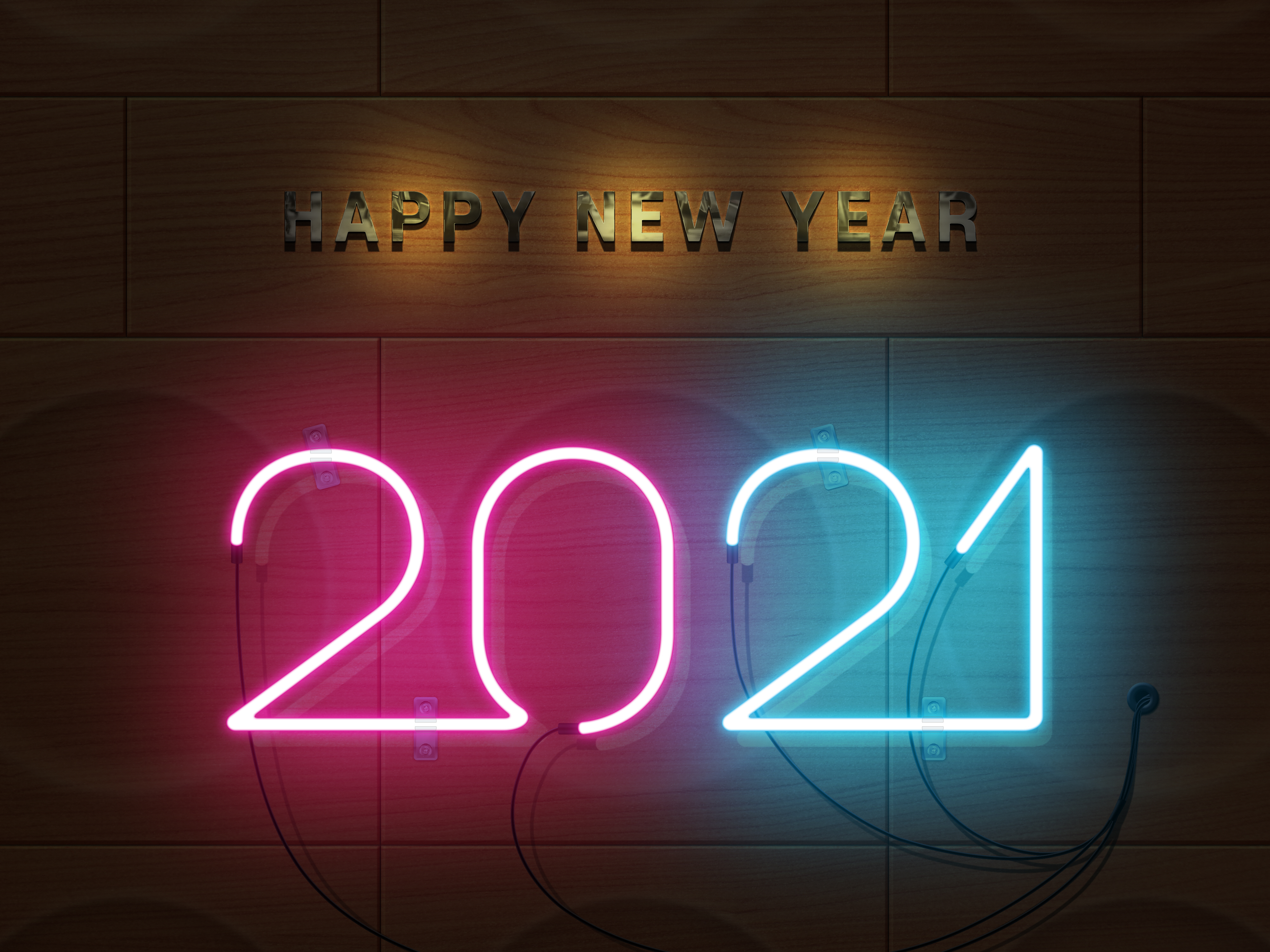 General 4000x3000 neon sign New Year neon 2021 (year) holiday