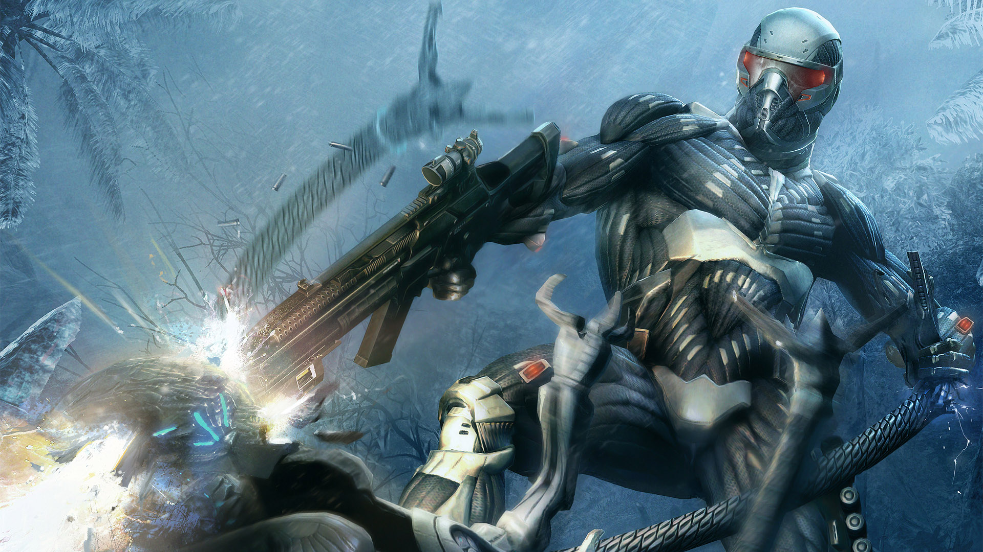 General 1920x1080 video games Crysis 2 2011 (Year) video game art weapon