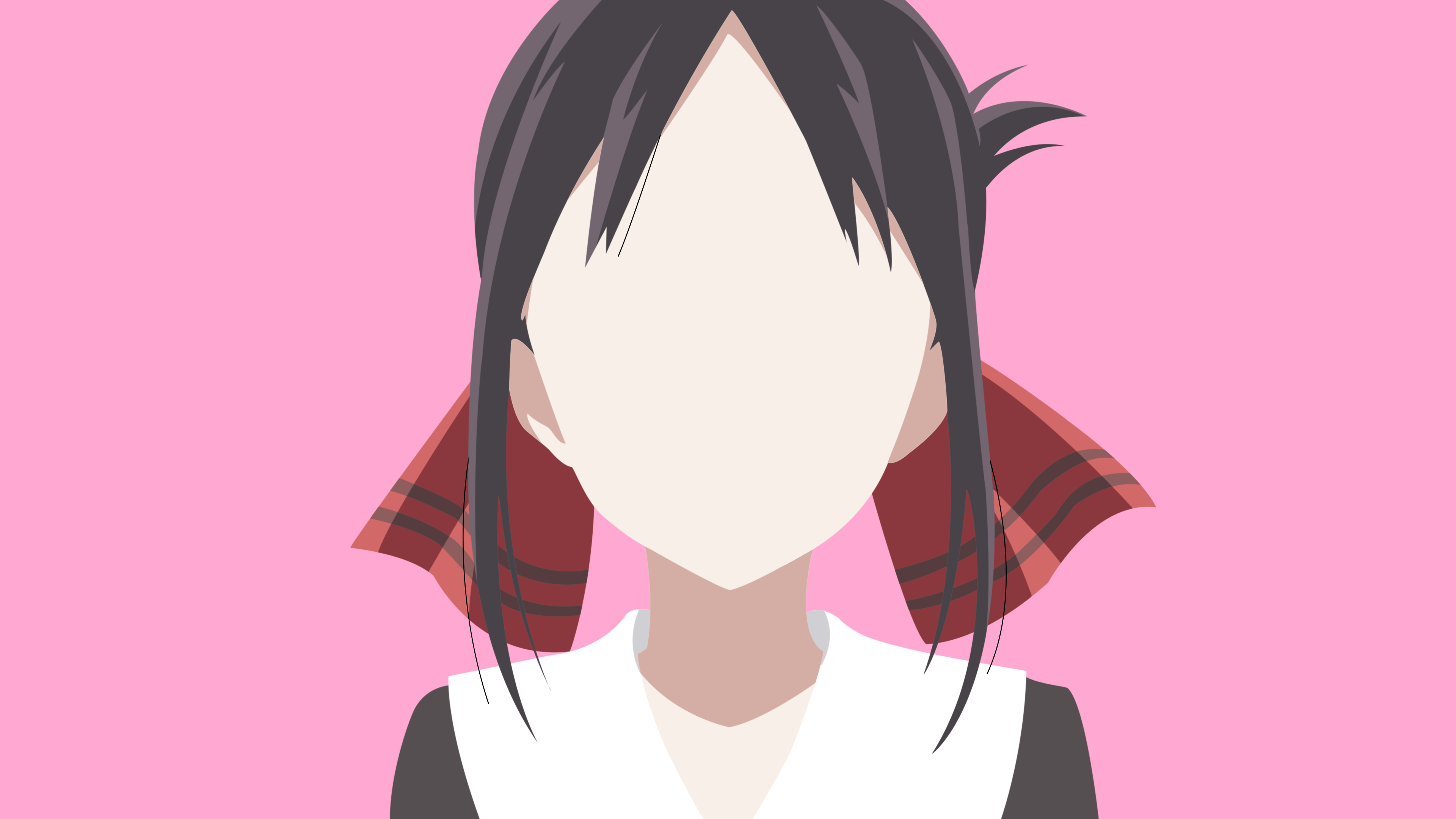 Anime 3840x2160 Kaguya-Sama: Love is War anime girls anime pink background Kaguya Shinomiya