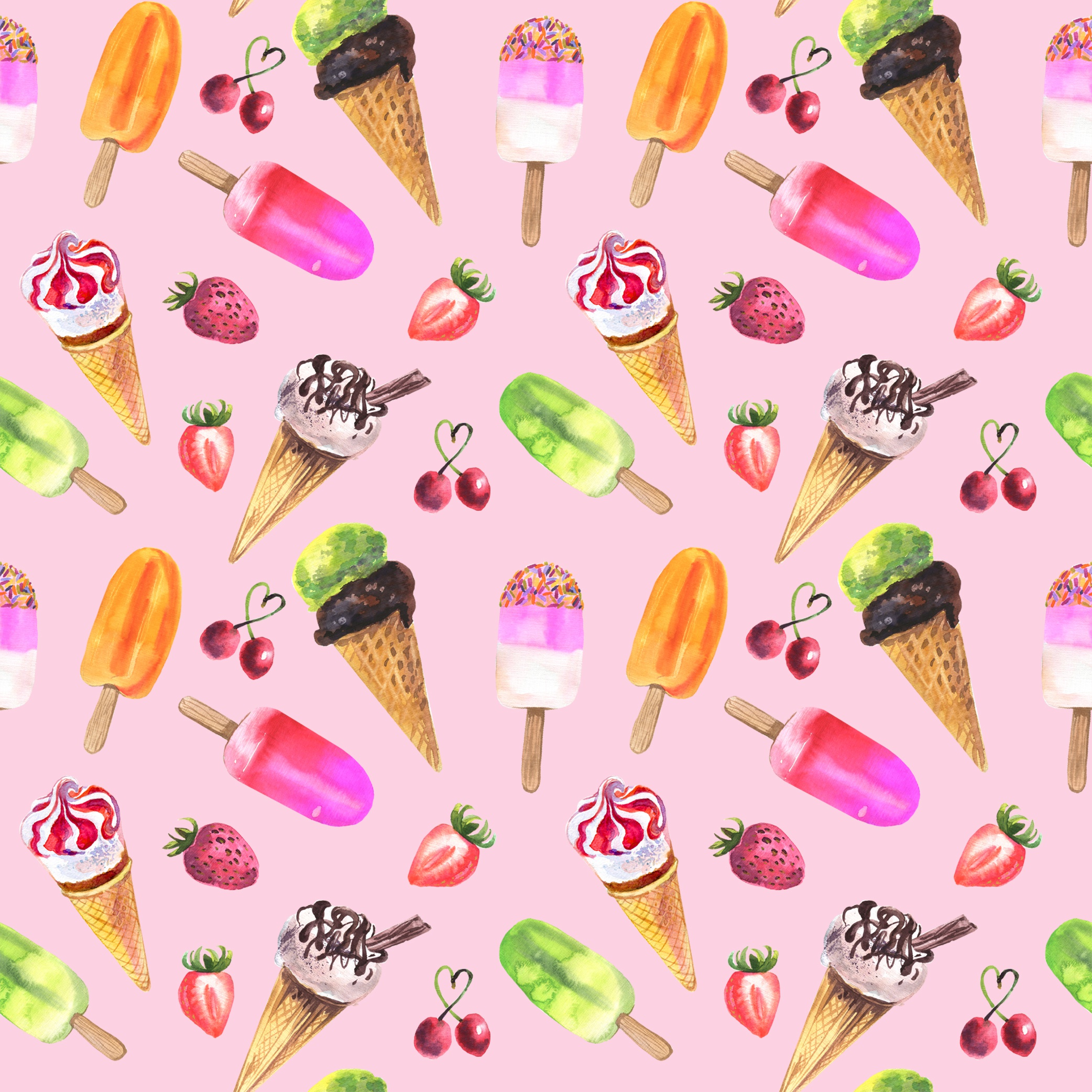 General 2084x2084 texture pattern food pink background ice cream