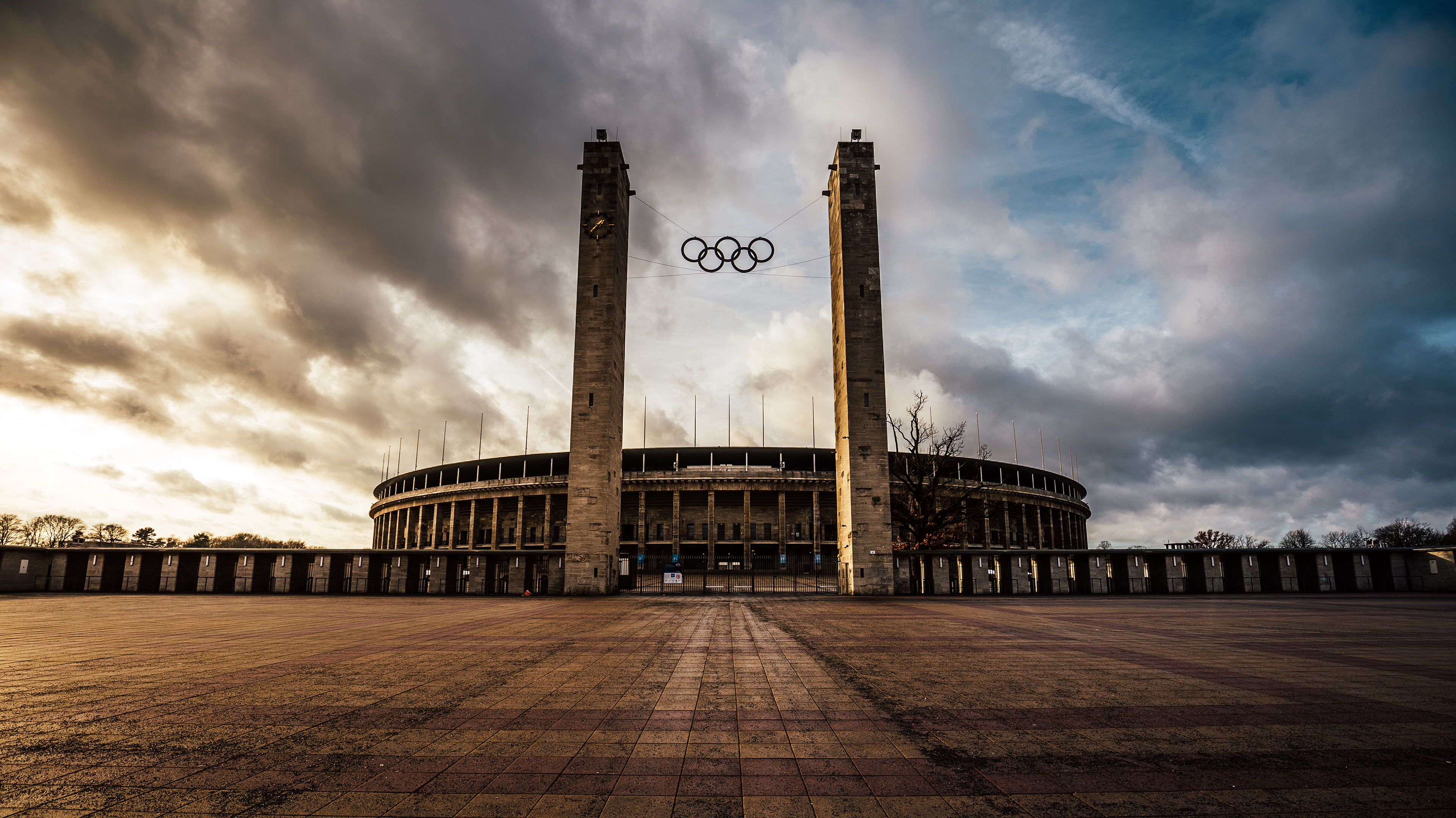 General 3840x2160 building clouds Germany Olympics Europe landmark
