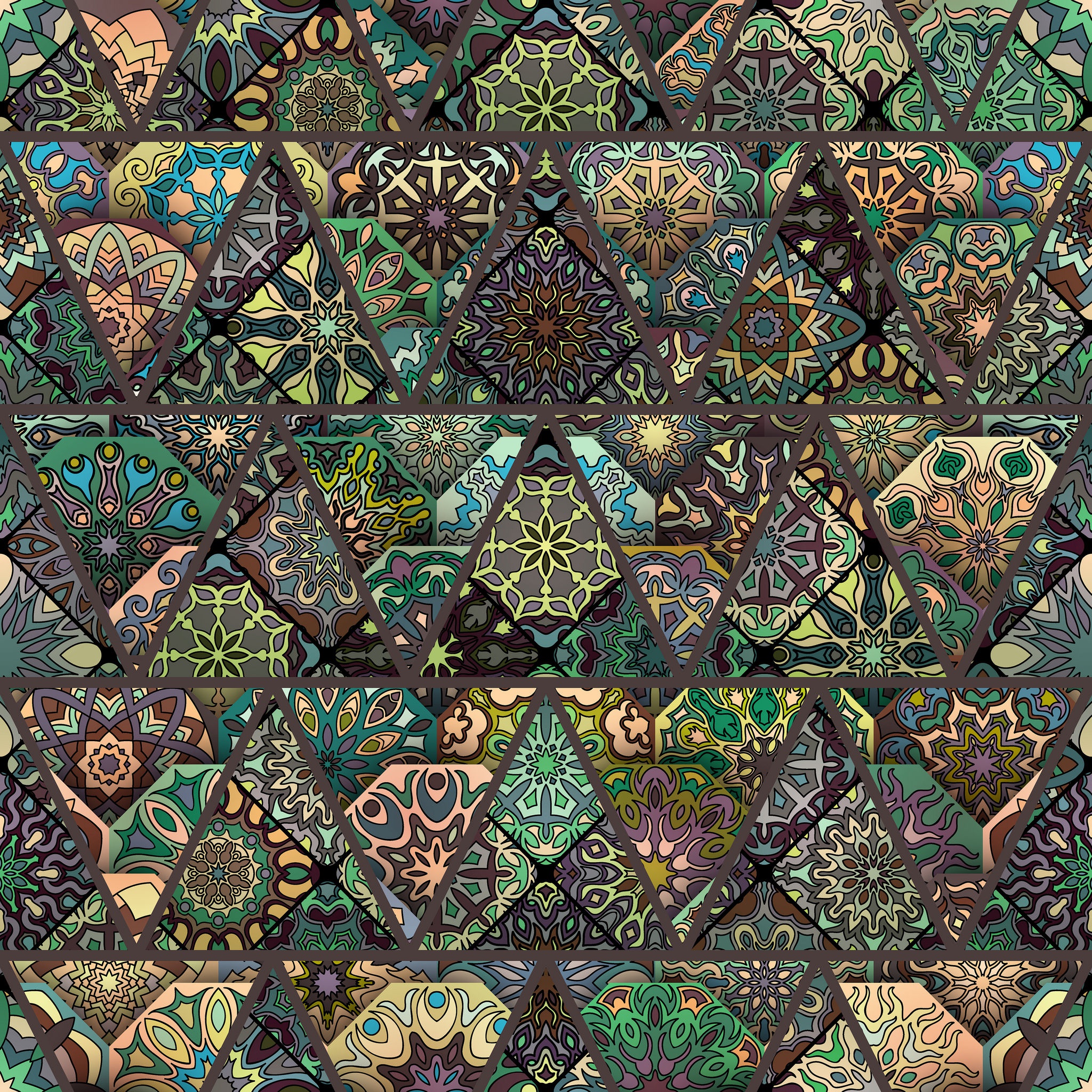 General 2048x2048 digital art triangle pattern texture mosaic