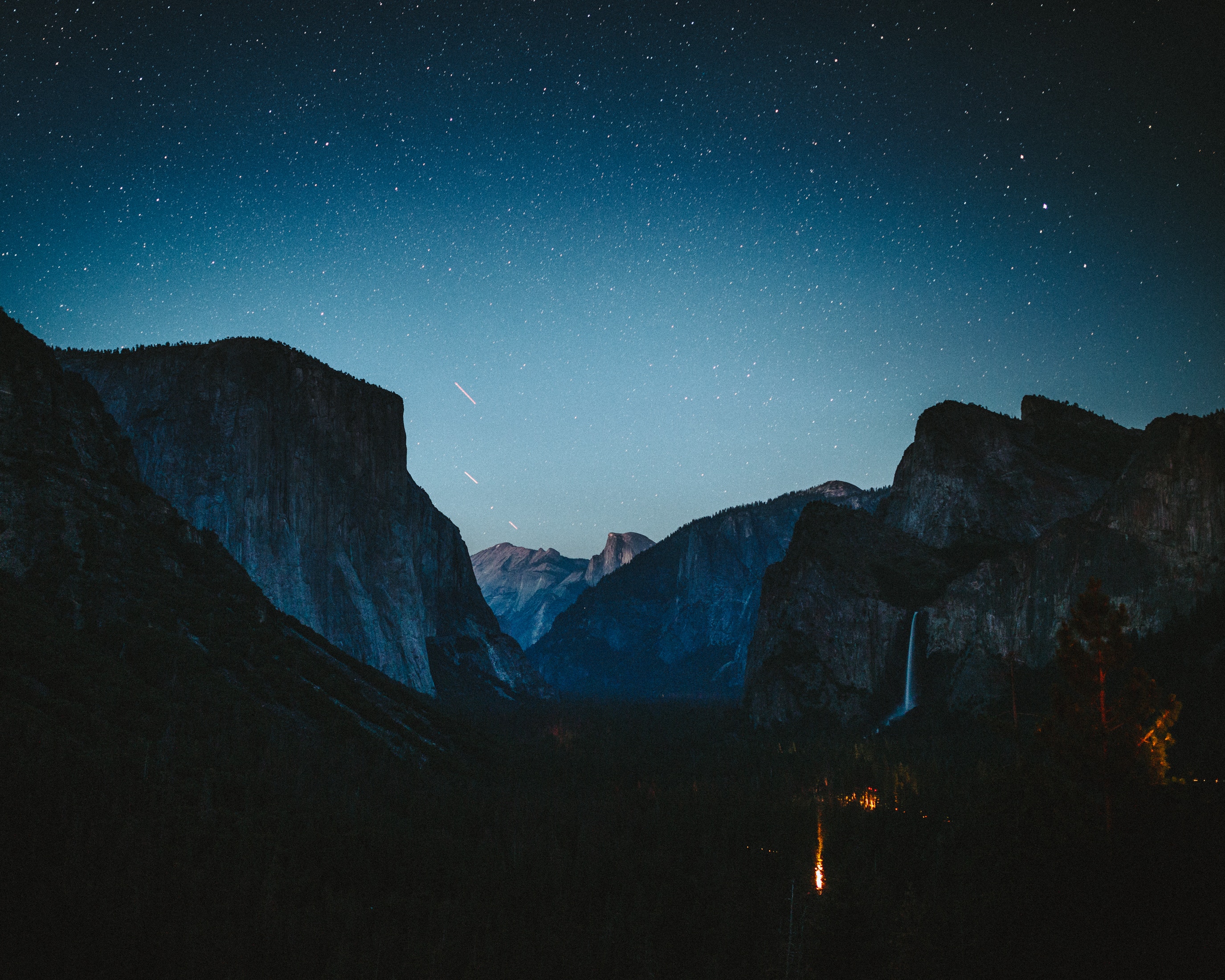 General 2750x2200 nature mountains stars trees night