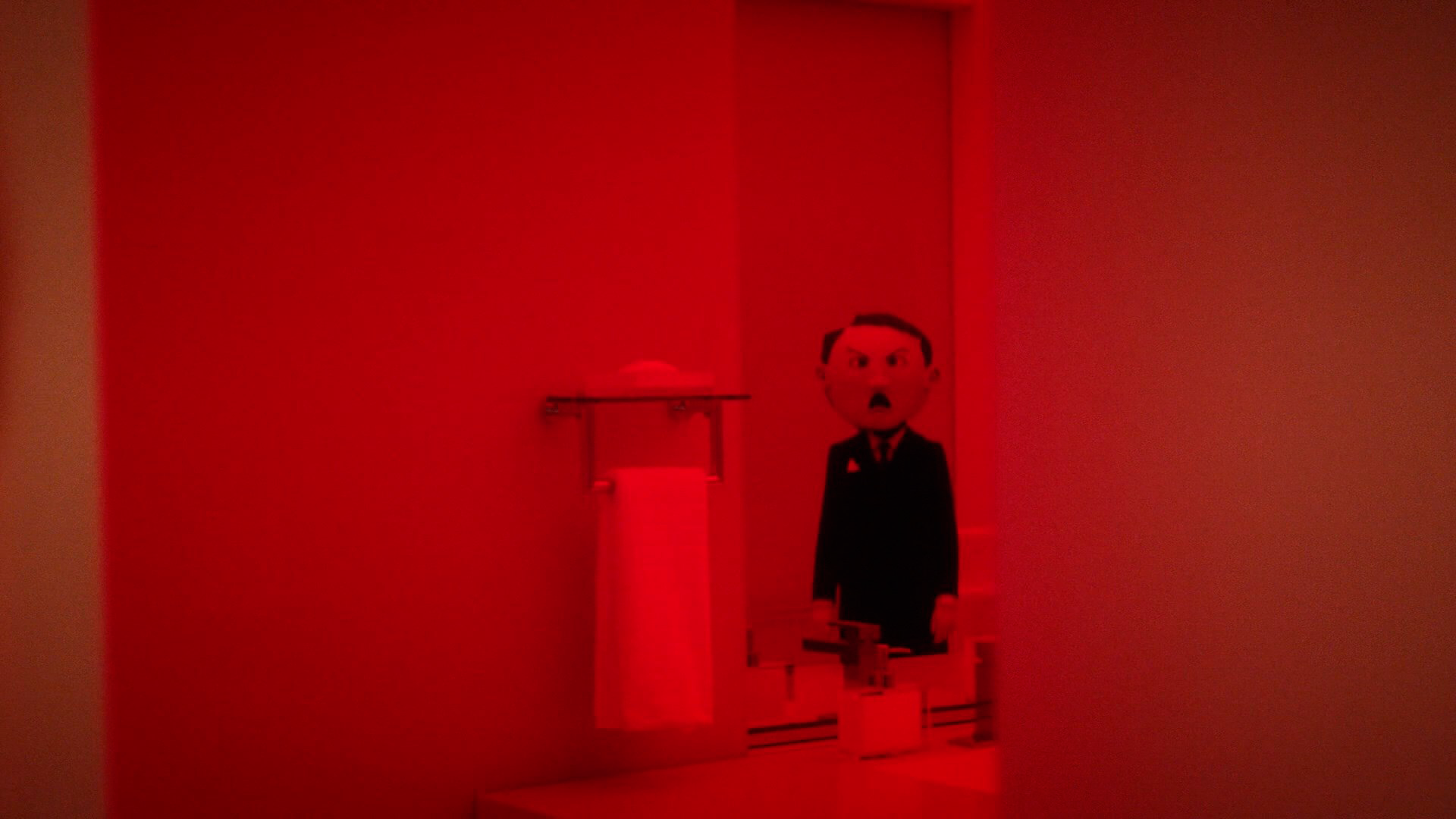 People 1920x1080 Legion FX red bathroom Adolf Hitler humor mirror