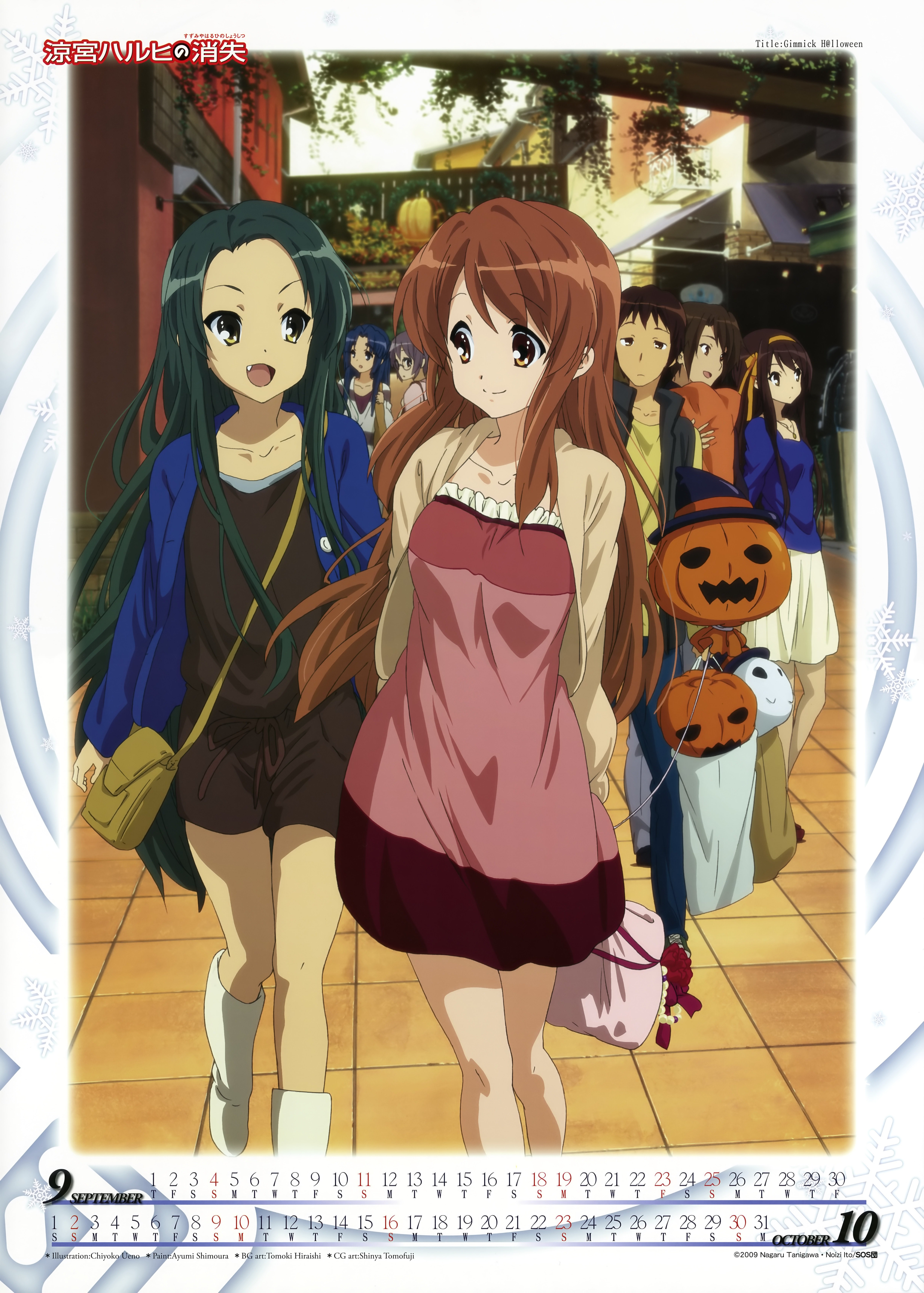 Anime 4968x6951 anime The Melancholy of Haruhi Suzumiya Halloween