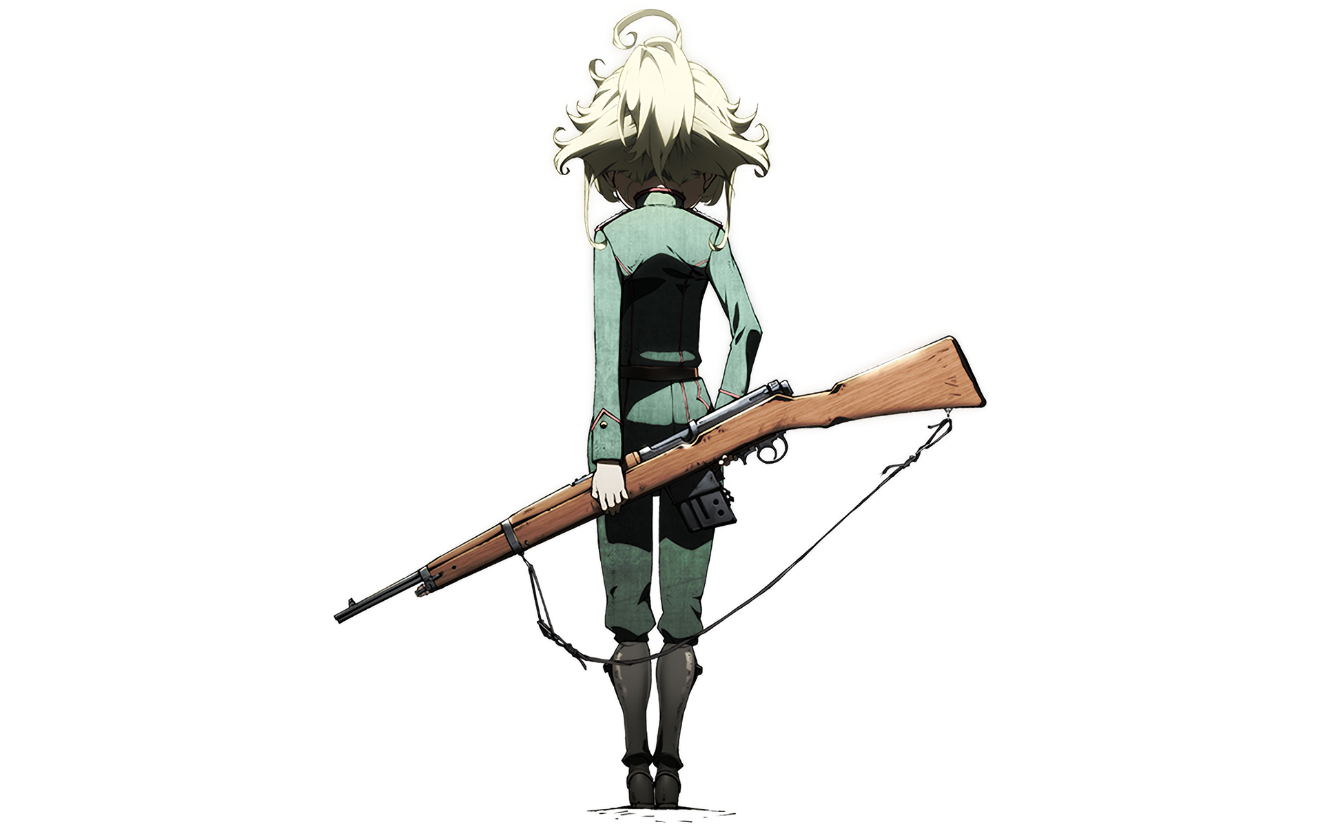 Anime 1920x1200 Youjo Senki anime girls Tanya Degurechaff rifles military uniform