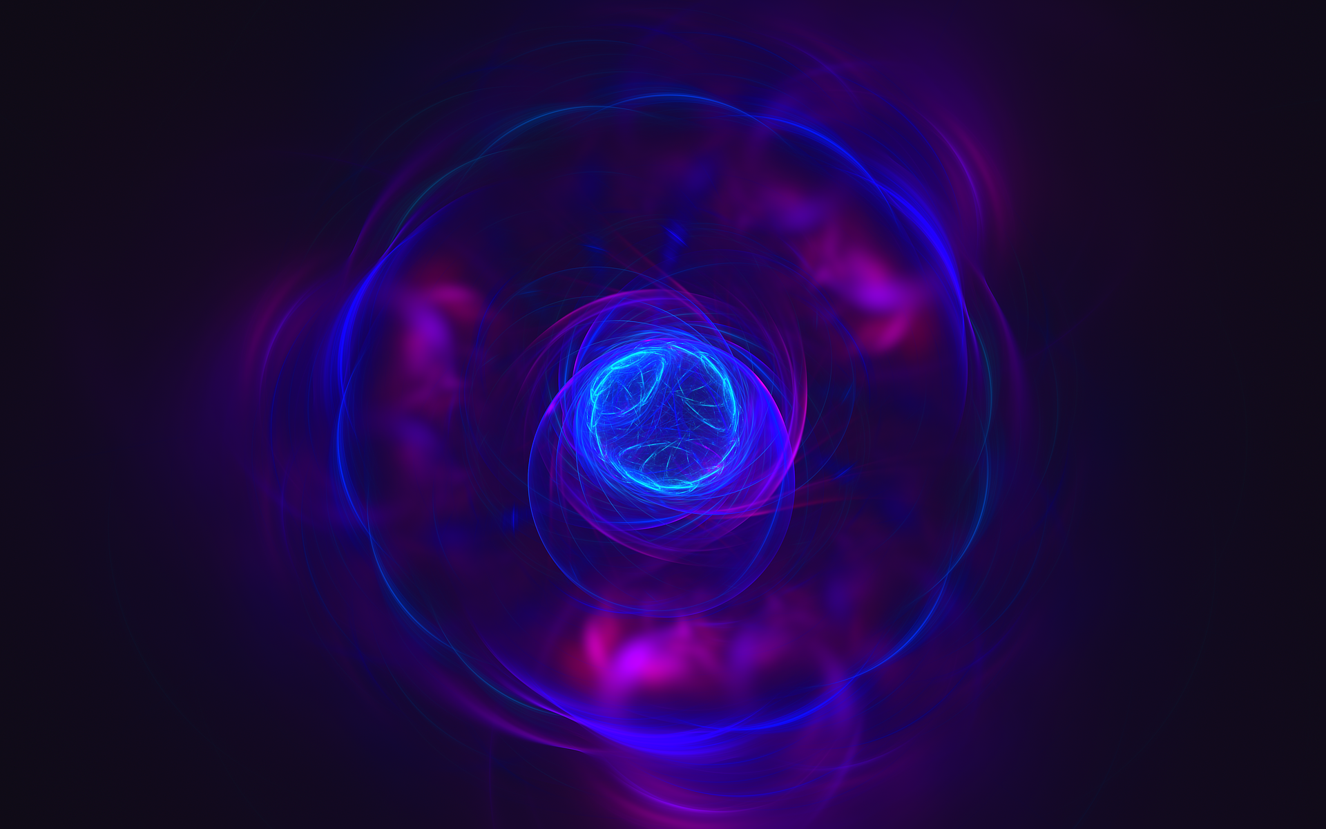 General 1920x1200 abstract fractal digital art blue purple shapes
