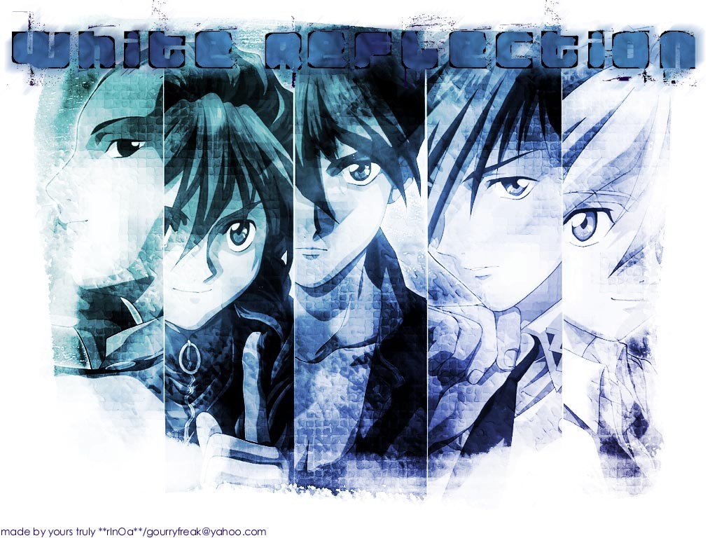 Anime 1024x768 anime girls blue collage anime anime boys typography simple background white background face