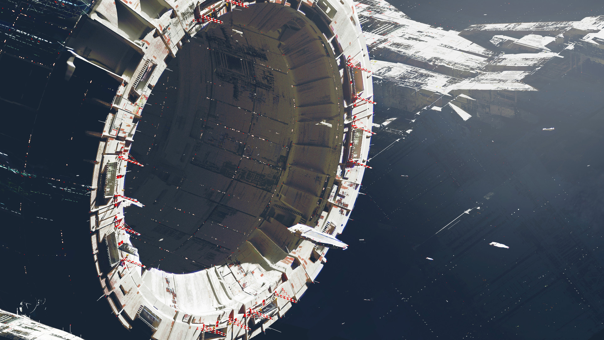 General 1920x1080 science fiction space futuristic space station Paul Chadeisson