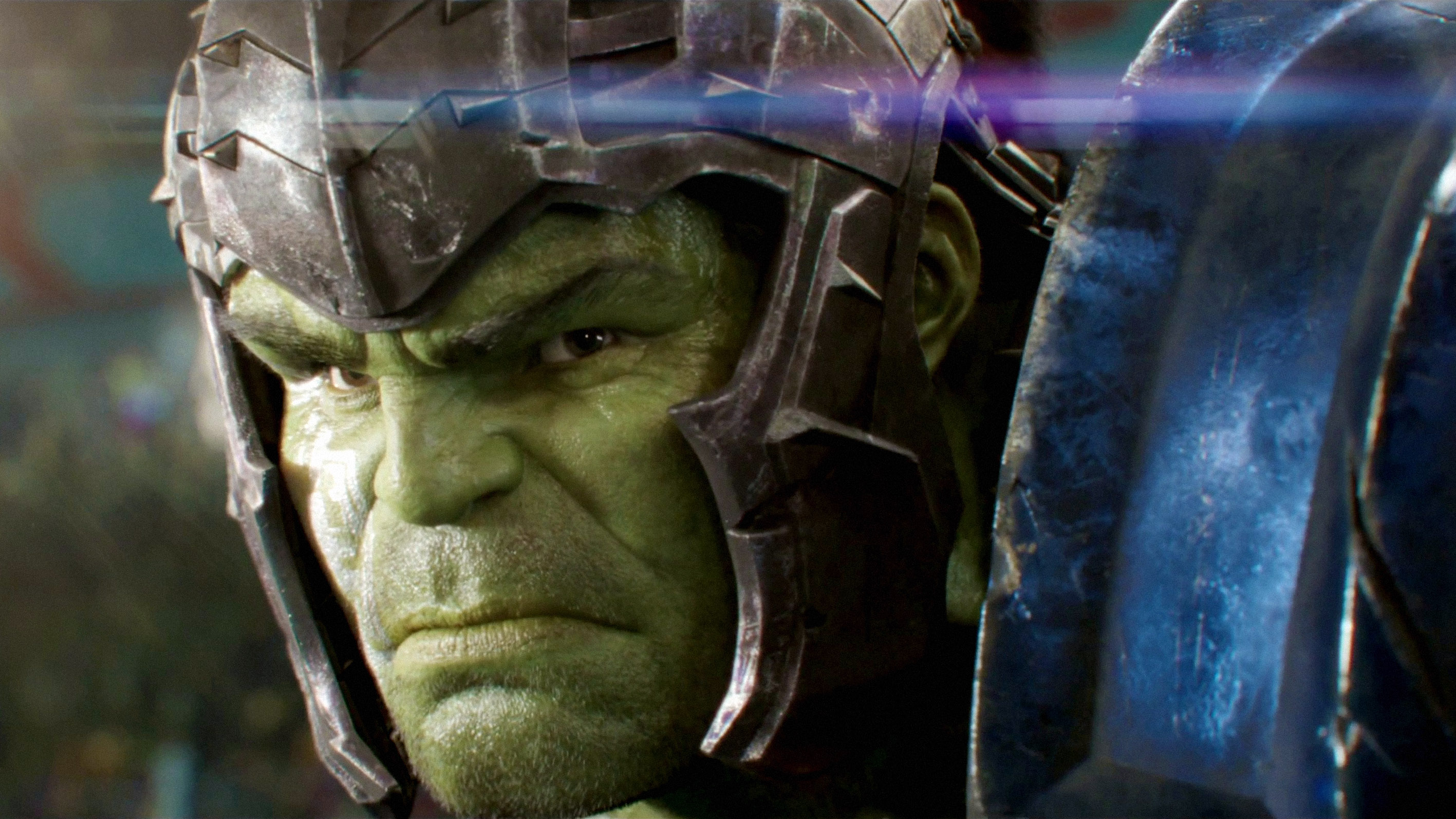 General 2834x1594 Marvel Cinematic Universe Hulk Thor Thor : Ragnarok digital art closeup
