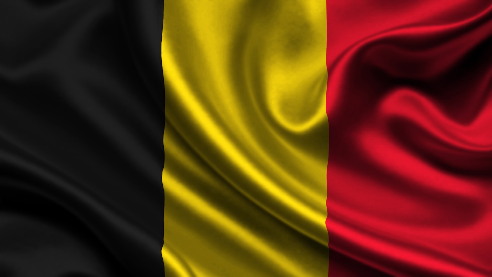 General 1920x1080 Belgium flag black yellow red digital art