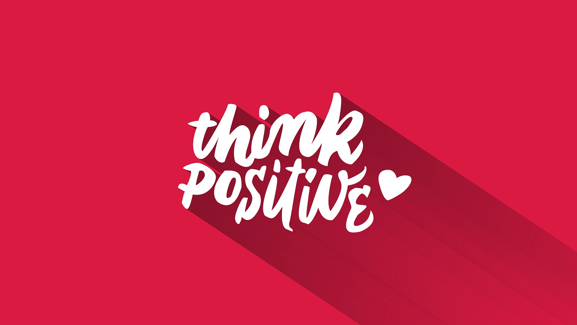 General 1920x1080 typo quote positive pink heart typography motivational digital art red background red simple background