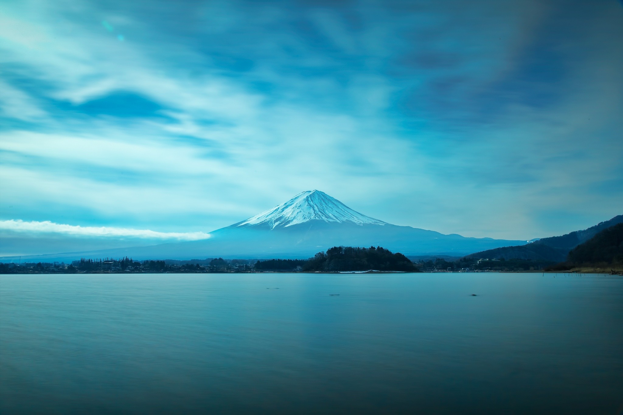 General 2048x1365 500px photography landscape cyan snowy peak volcano water nature sky